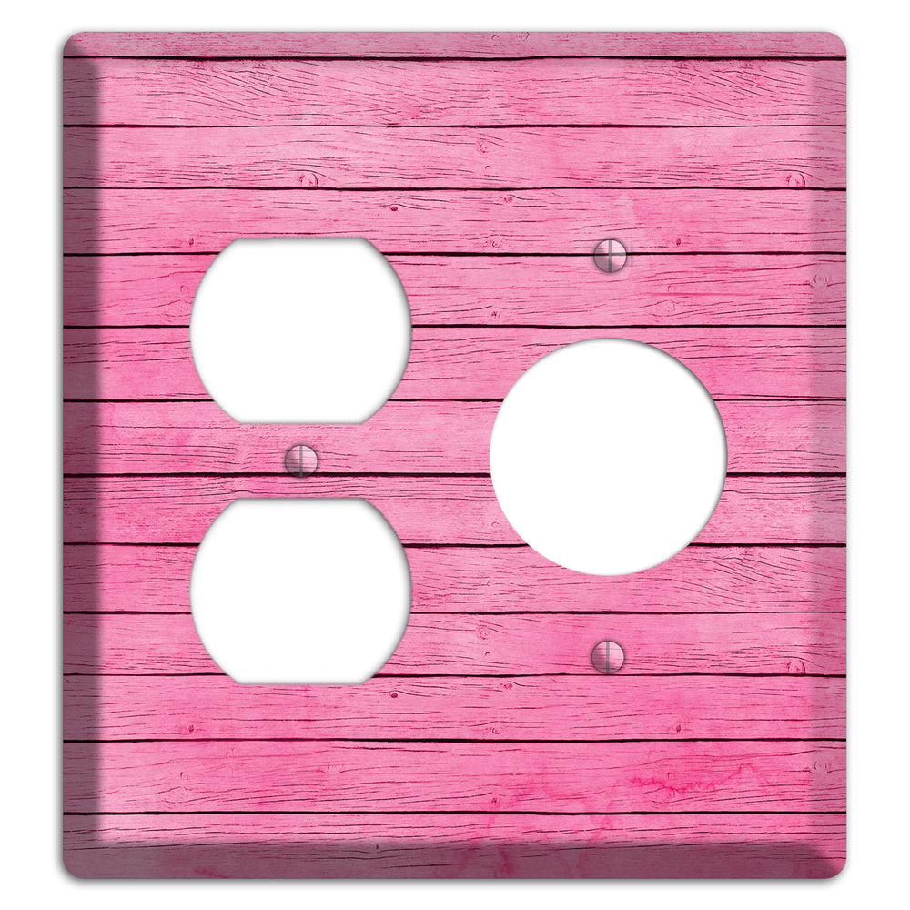 Carissma Pink Texture Duplex / Receptacle Wallplate
