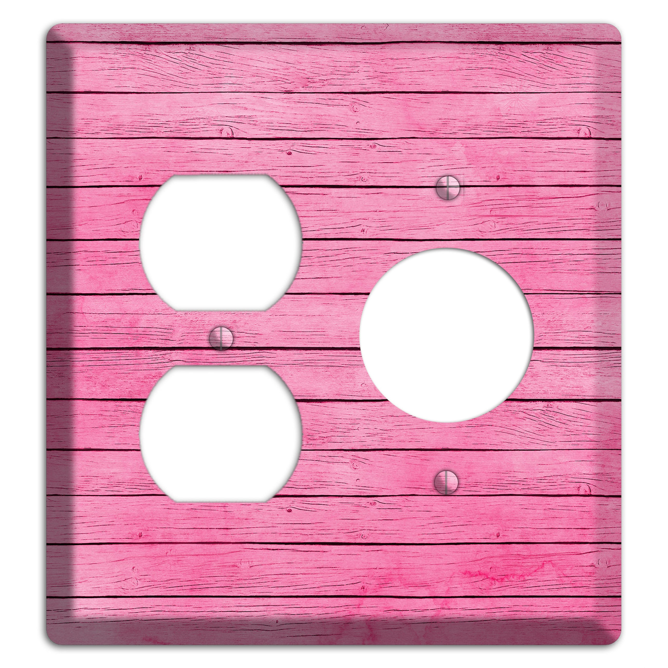 Carissma Pink Texture Duplex / Receptacle Wallplate