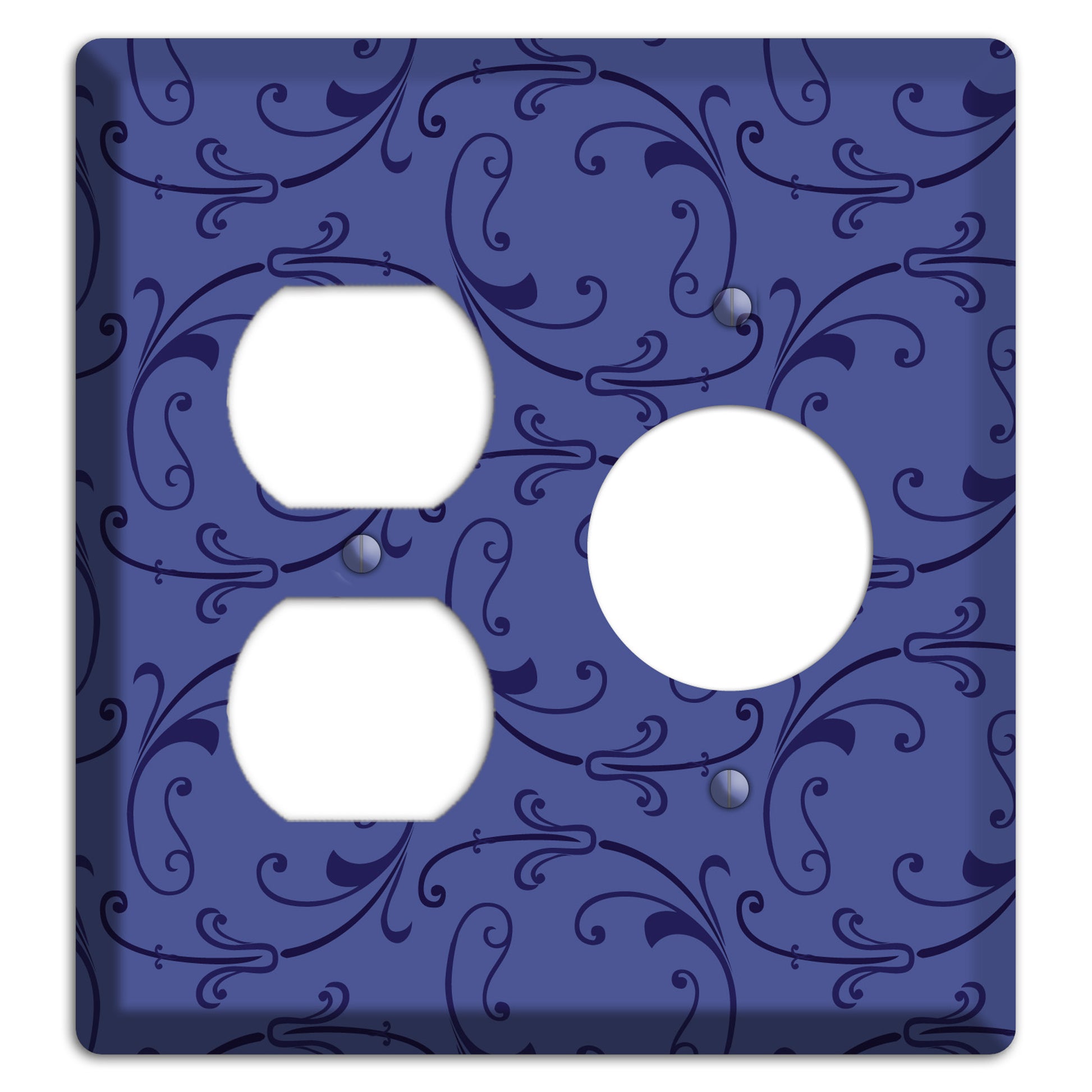 Green and Brown Argyle Duplex / Receptacle Wallplate