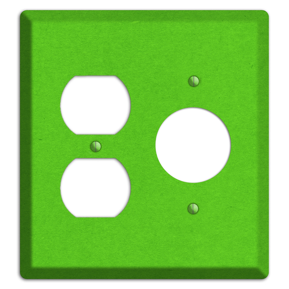Kelly Green Kraft Duplex / Receptacle Wallplate