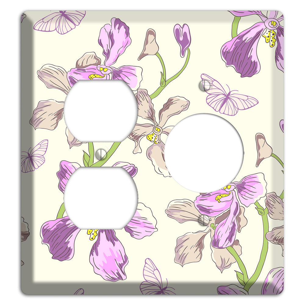 Orchid Duplex / Receptacle Wallplate