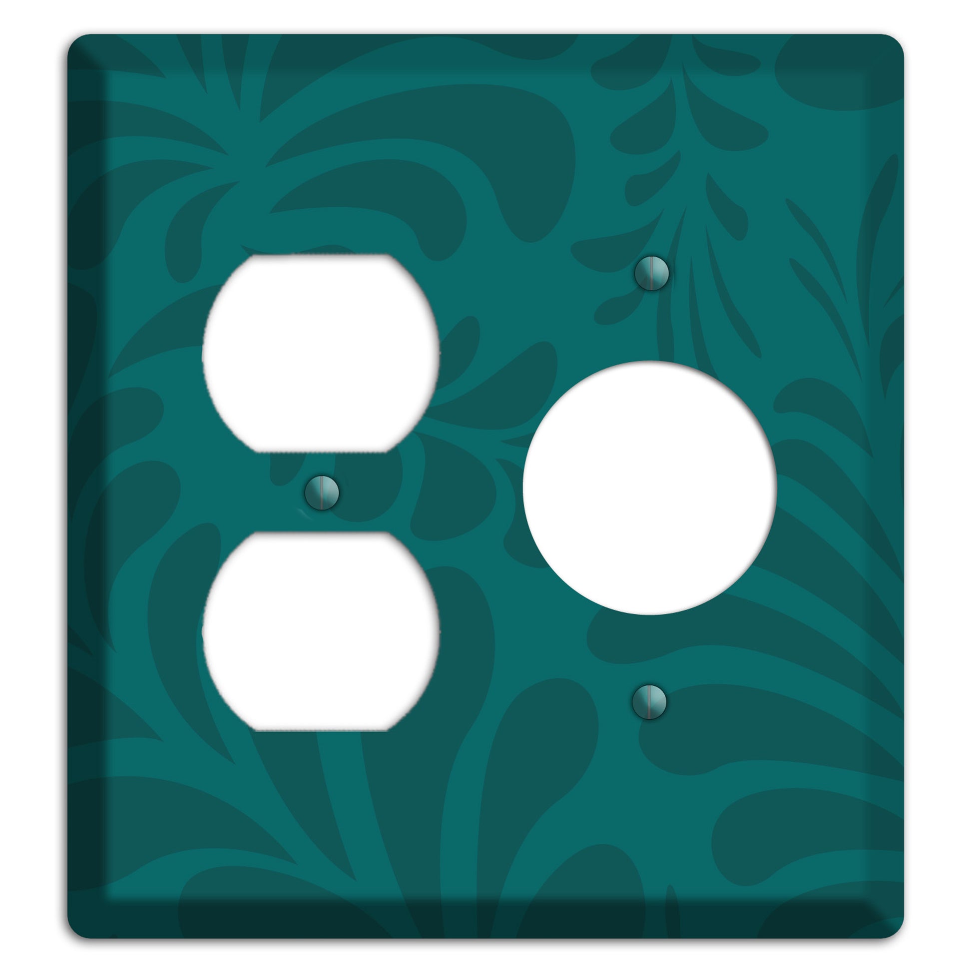 Jade Herati Duplex / Receptacle Wallplate