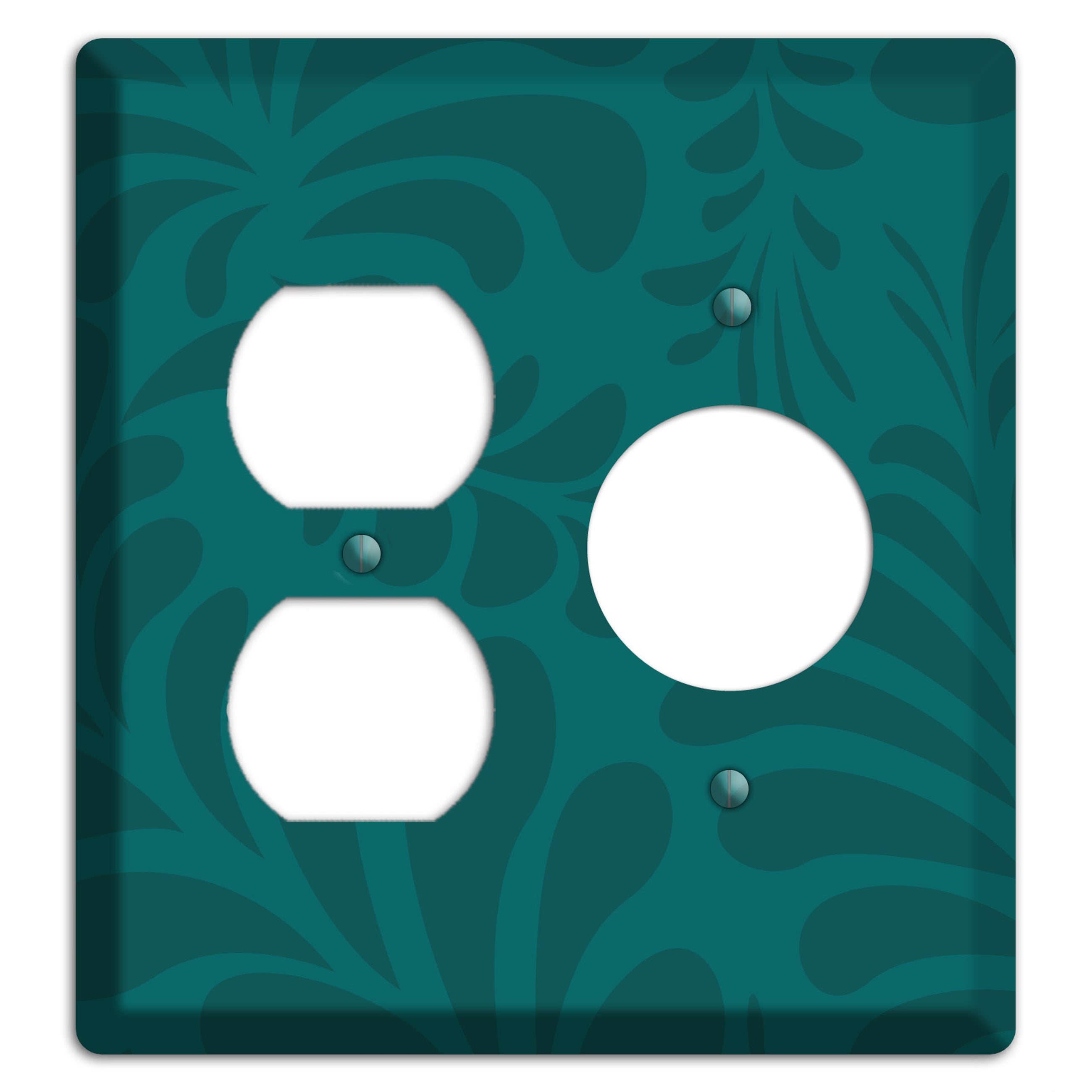 Jade Herati Duplex / Receptacle Wallplate