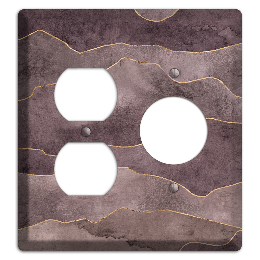 Plum Mountain Range Duplex / Receptacle Wallplate