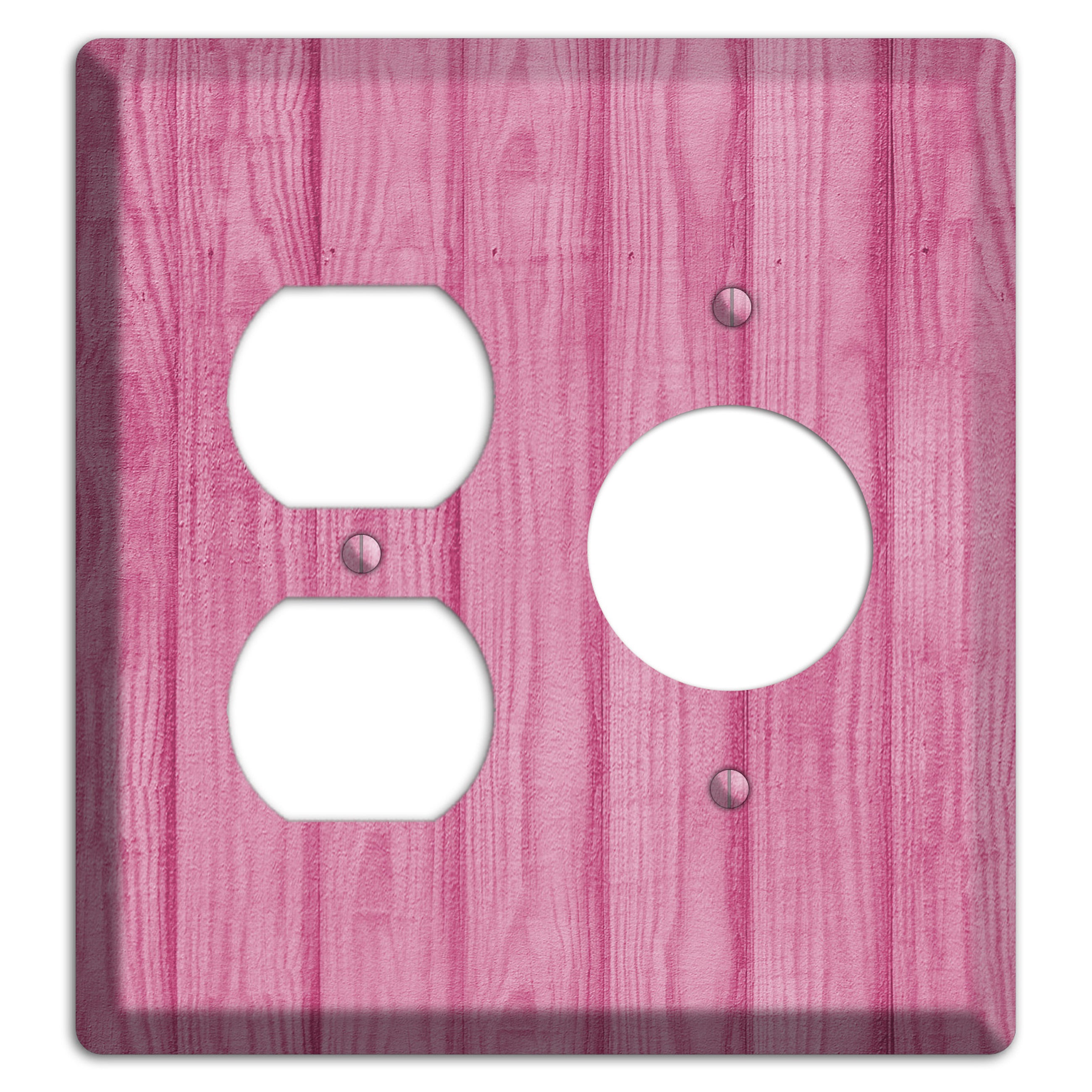 Can Can Pink Texture Duplex / Receptacle Wallplate