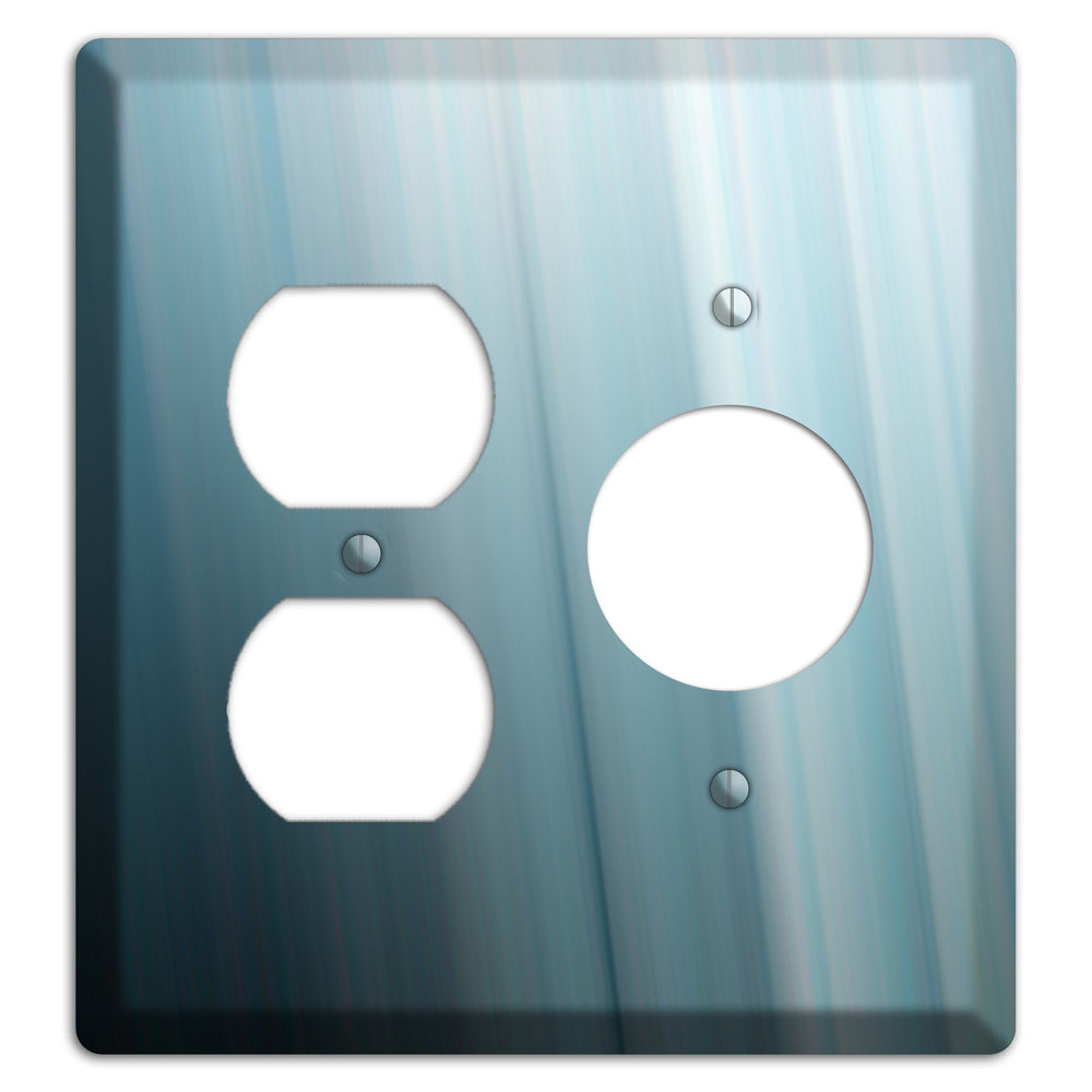 Dusty Blue Ray of Light Duplex / Receptacle Wallplate
