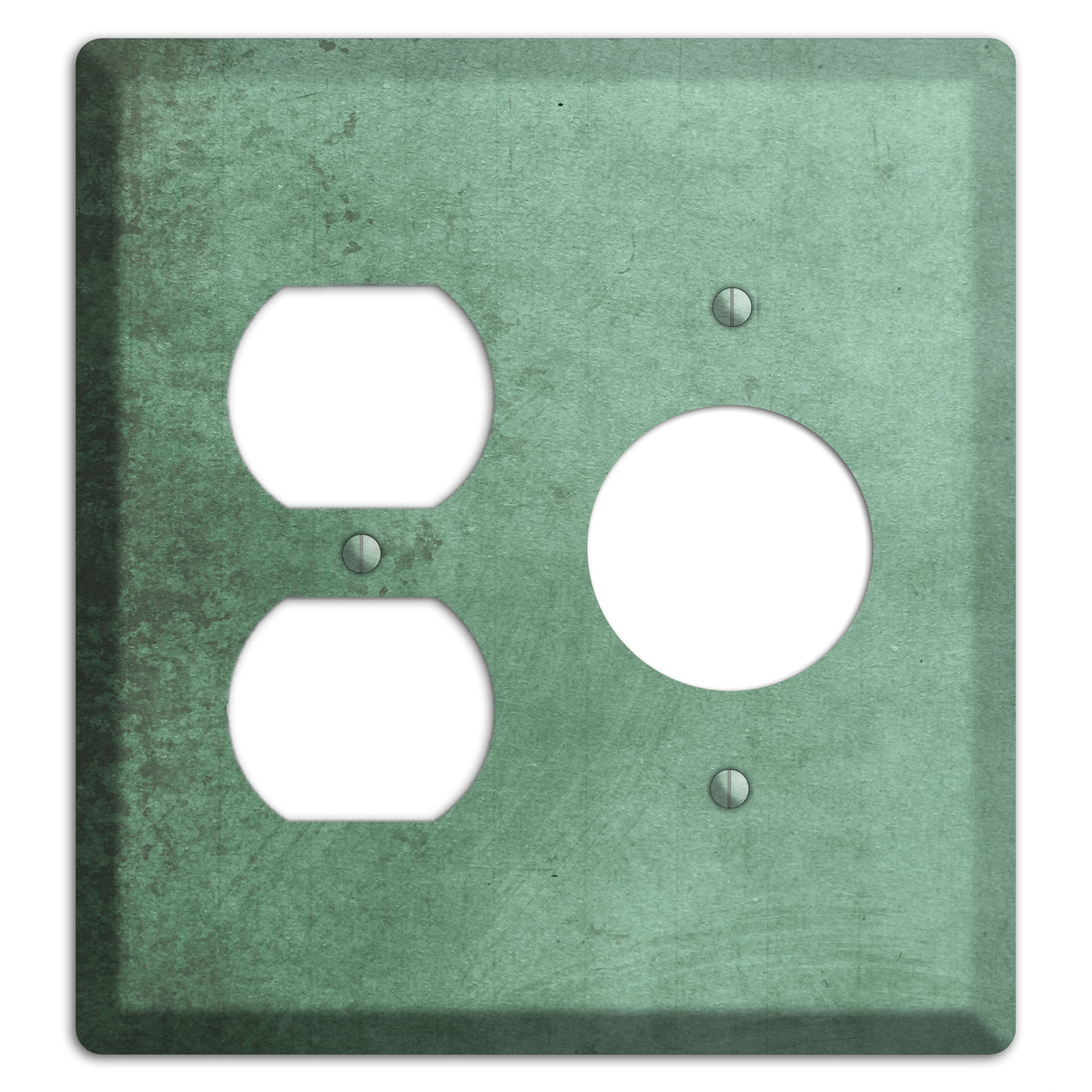 Bay Leaf Vintage Grunge Duplex / Receptacle Wallplate