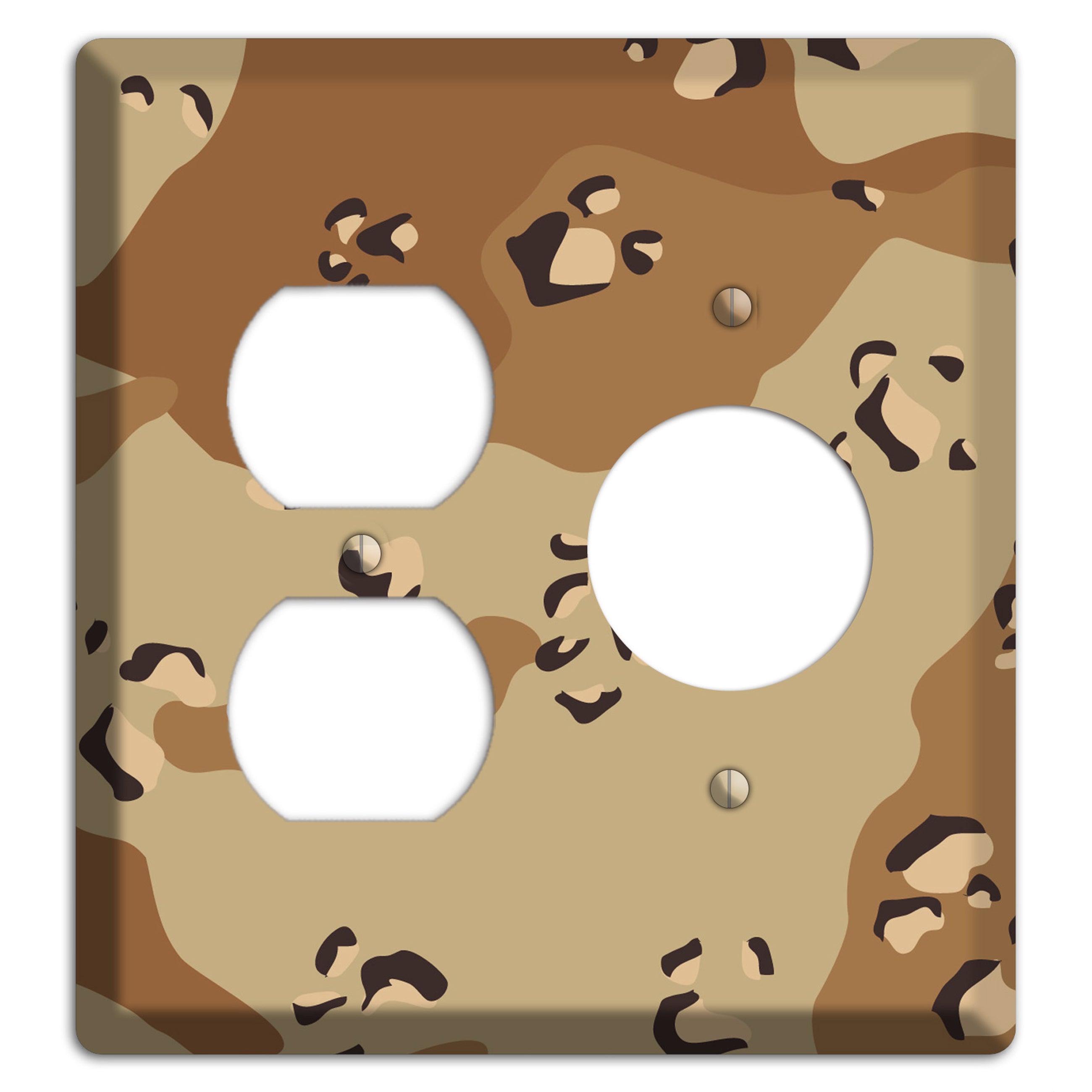 Desert Camo Duplex / Receptacle Wallplate
