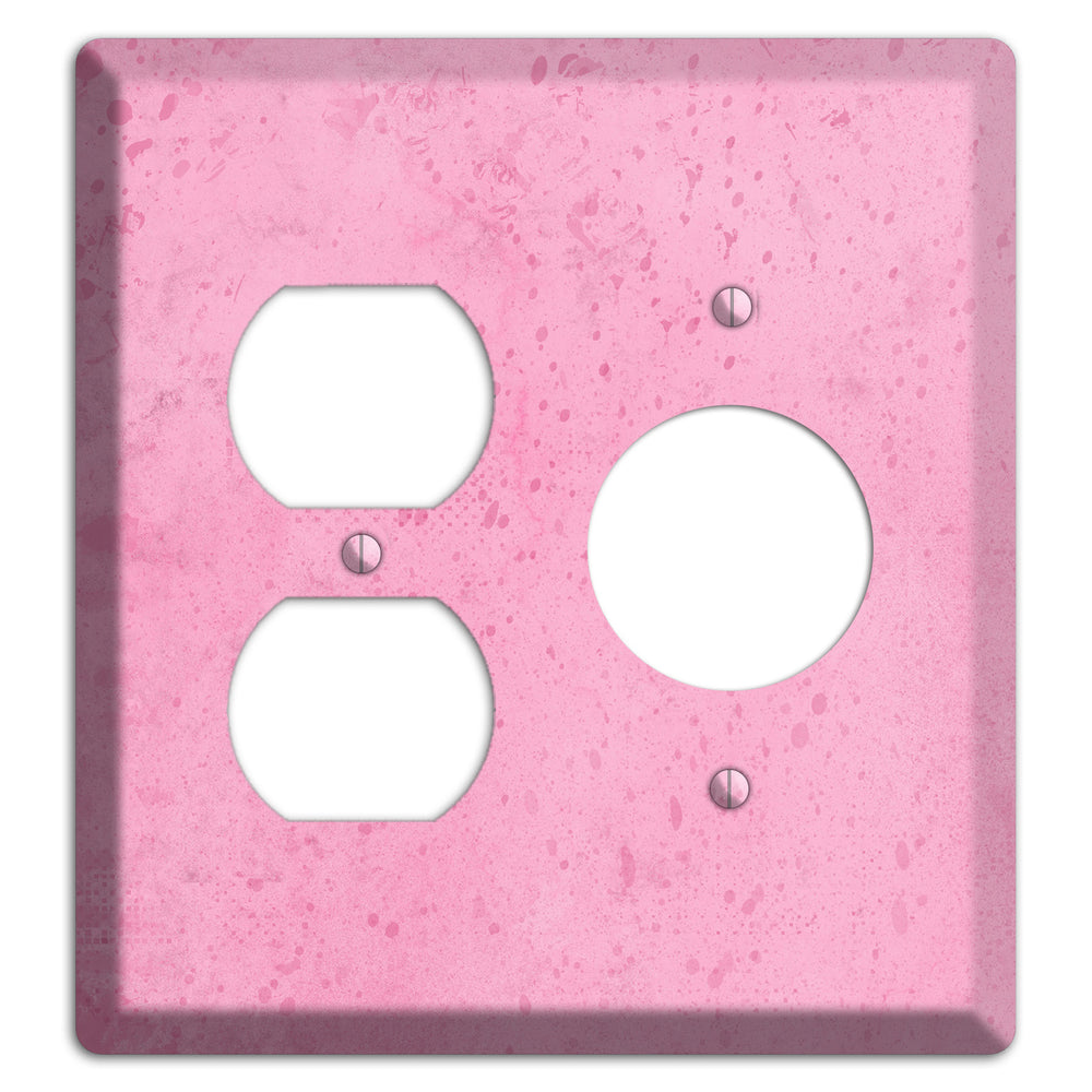 Illusion Pink Texture Duplex / Receptacle Wallplate