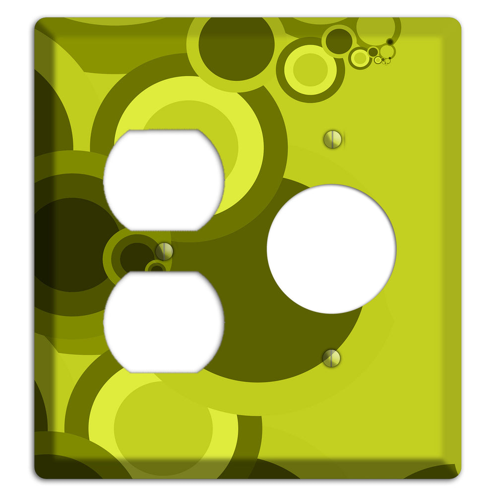 Green Circles Duplex / Receptacle Wallplate