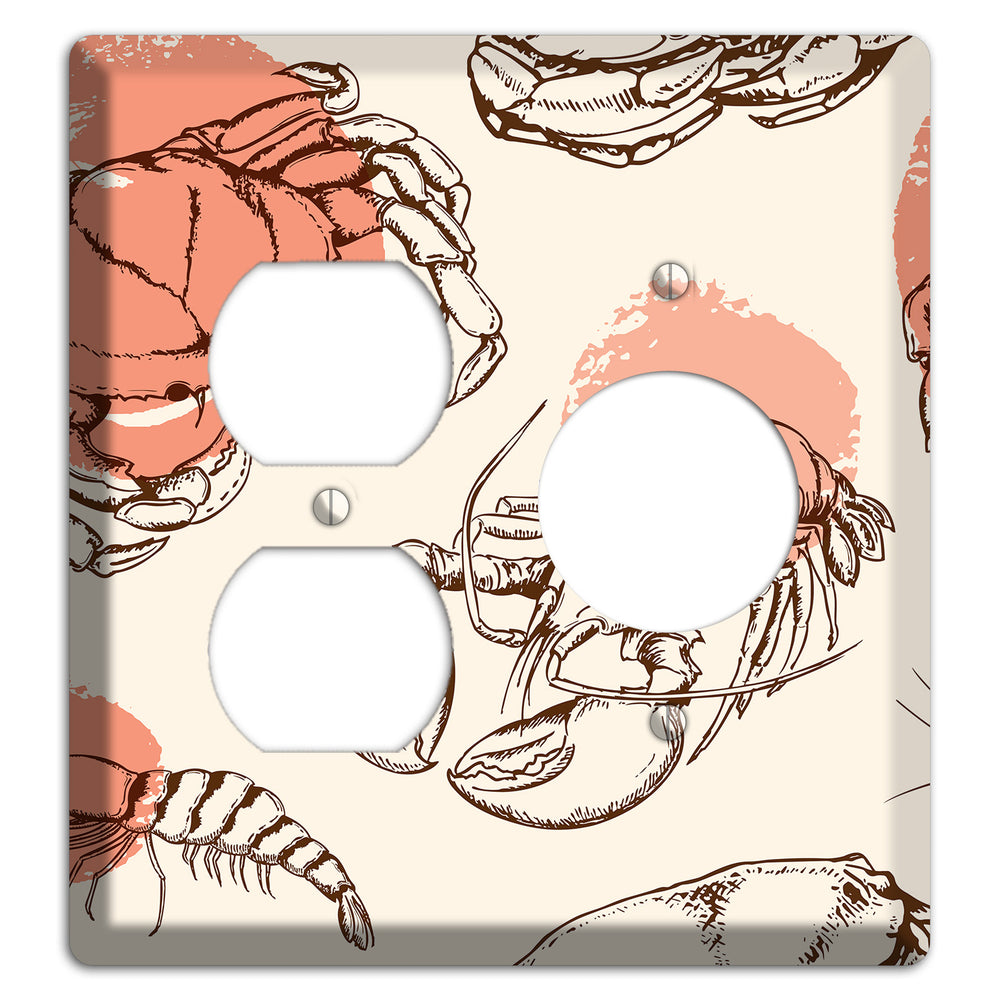 Red Crab Duplex / Receptacle Wallplate