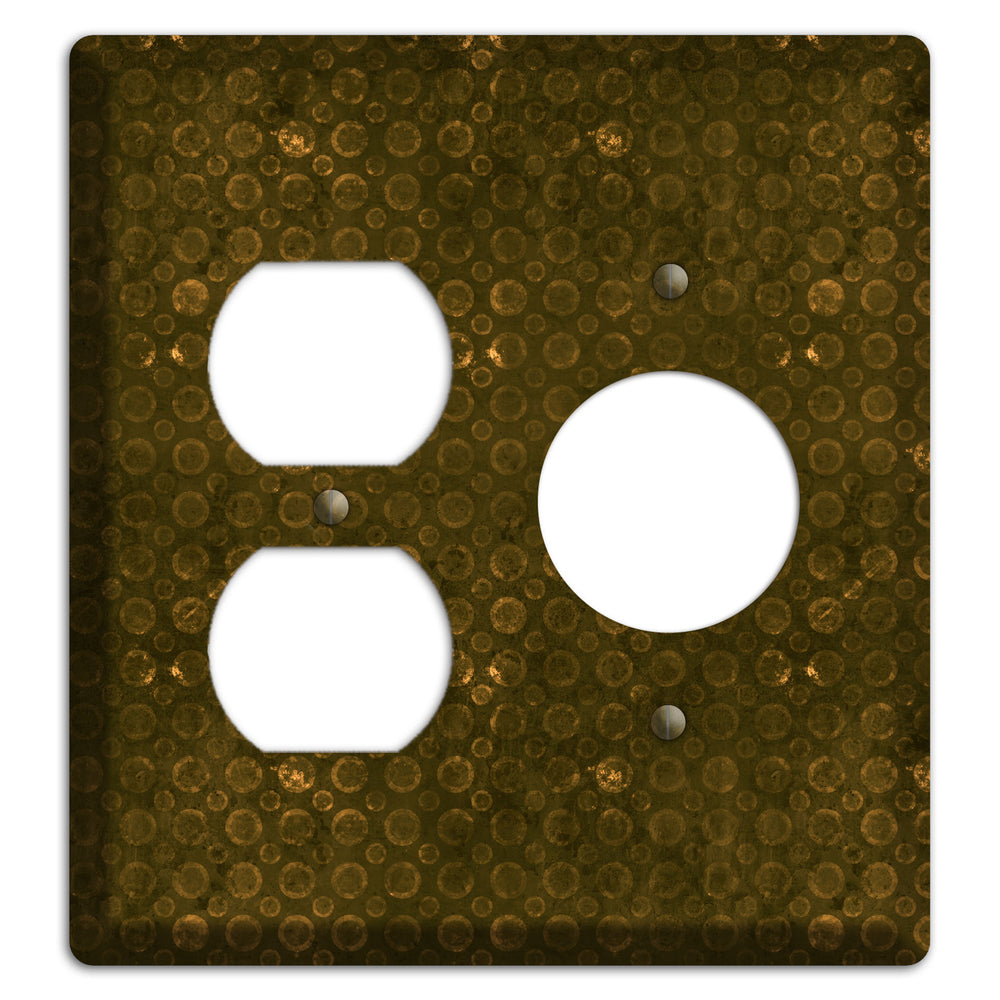Olive Circles Duplex / Receptacle Wallplate