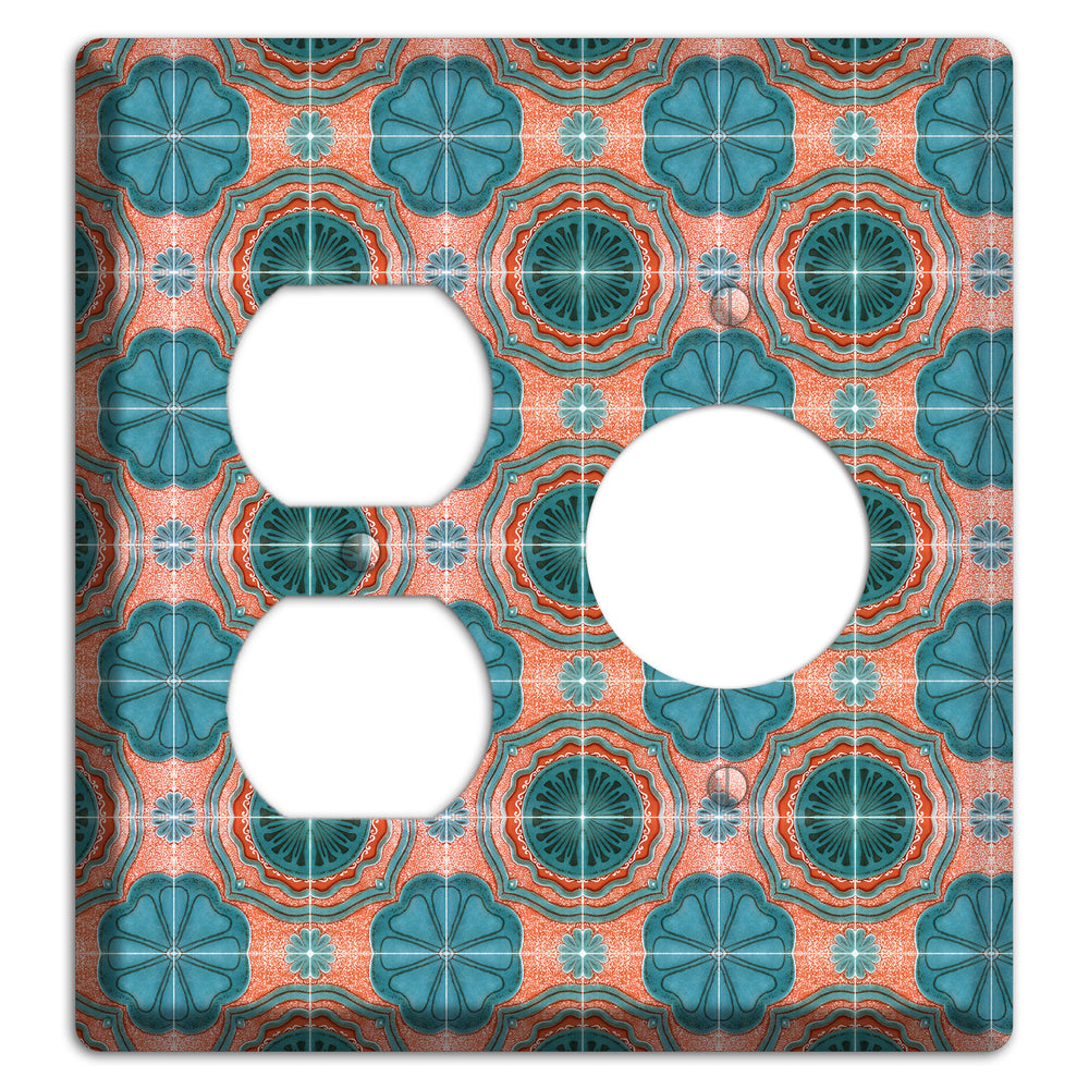 Tavira Tiles 3 Duplex / Receptacle Wallplate