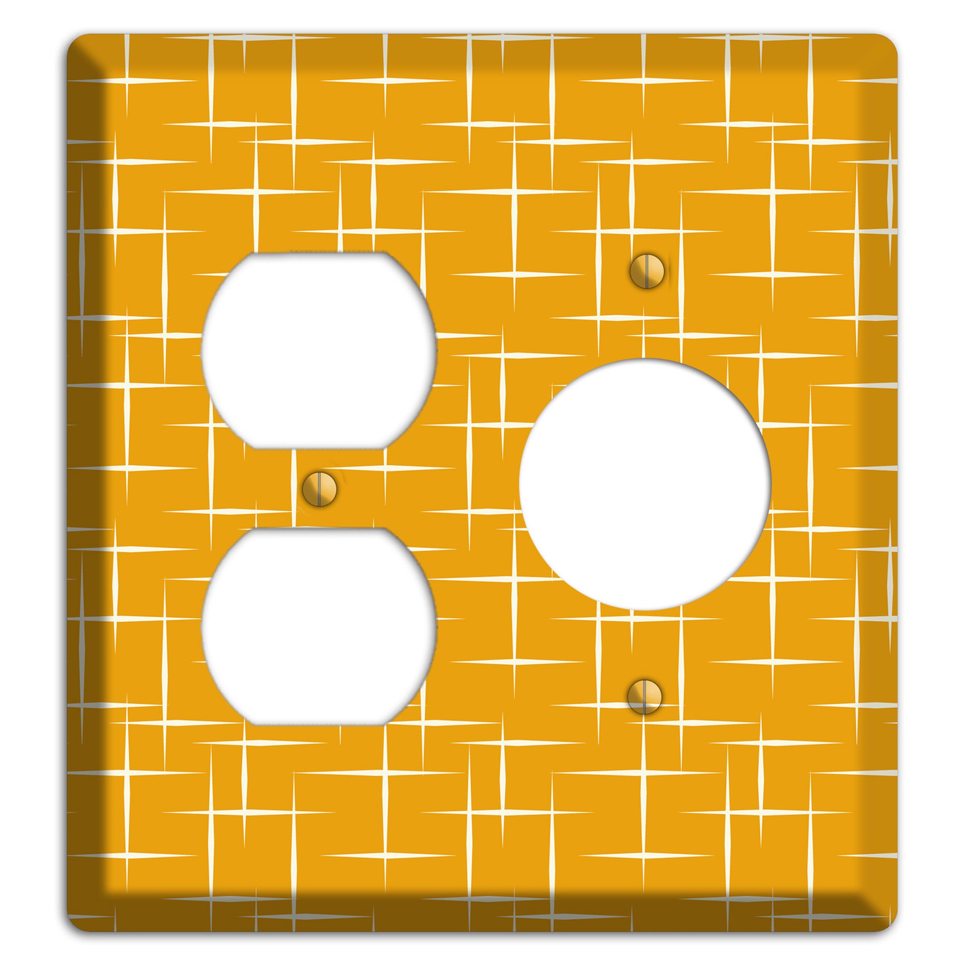 Orange Atomic Duplex / Receptacle Wallplate