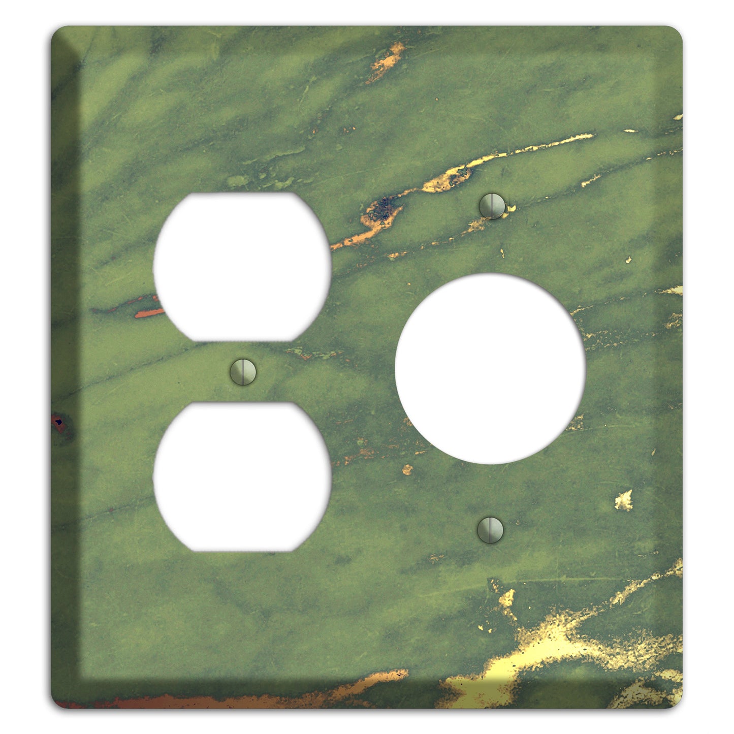Limed Ash Marble Duplex / Receptacle Wallplate