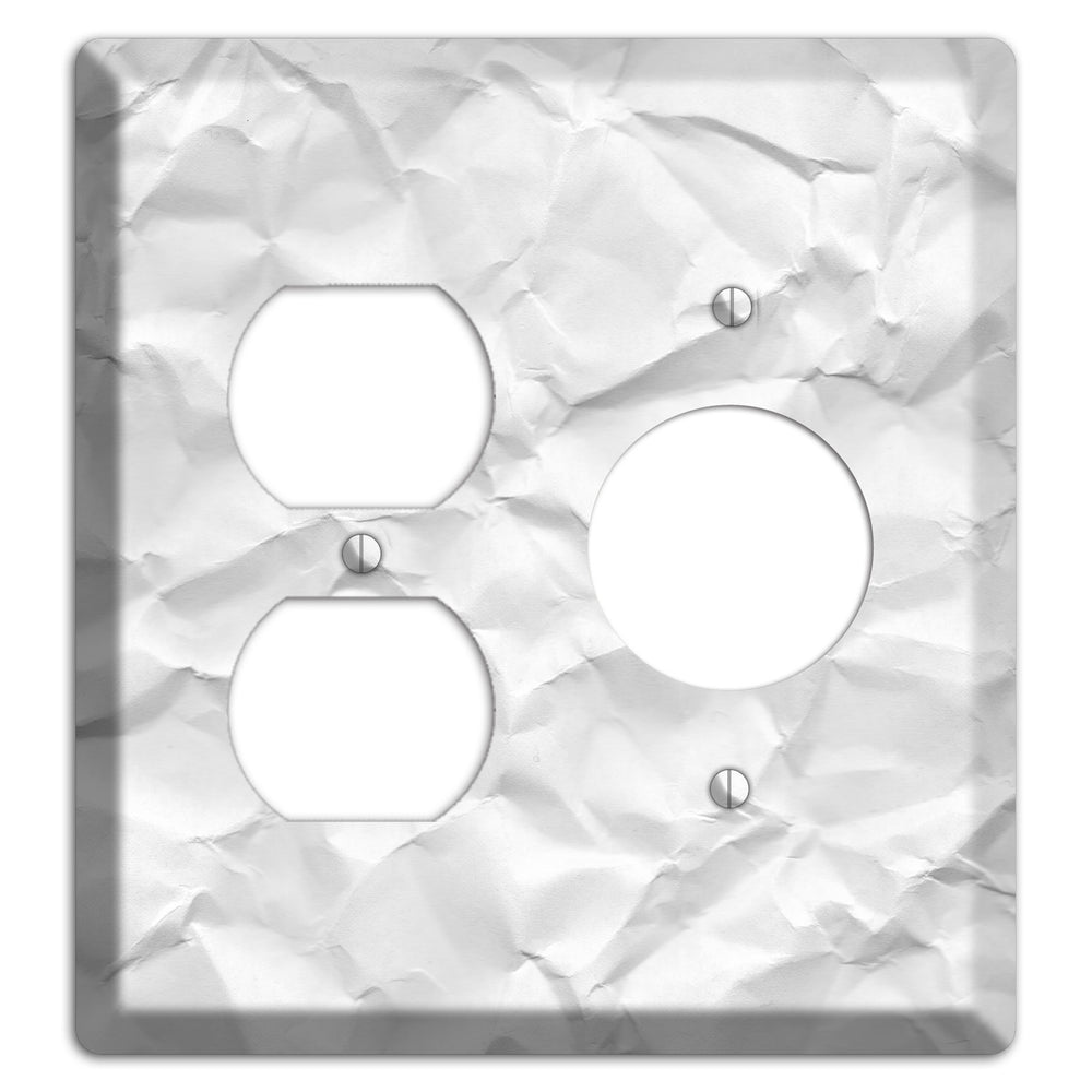 Alto Crinkled Paper Duplex / Receptacle Wallplate