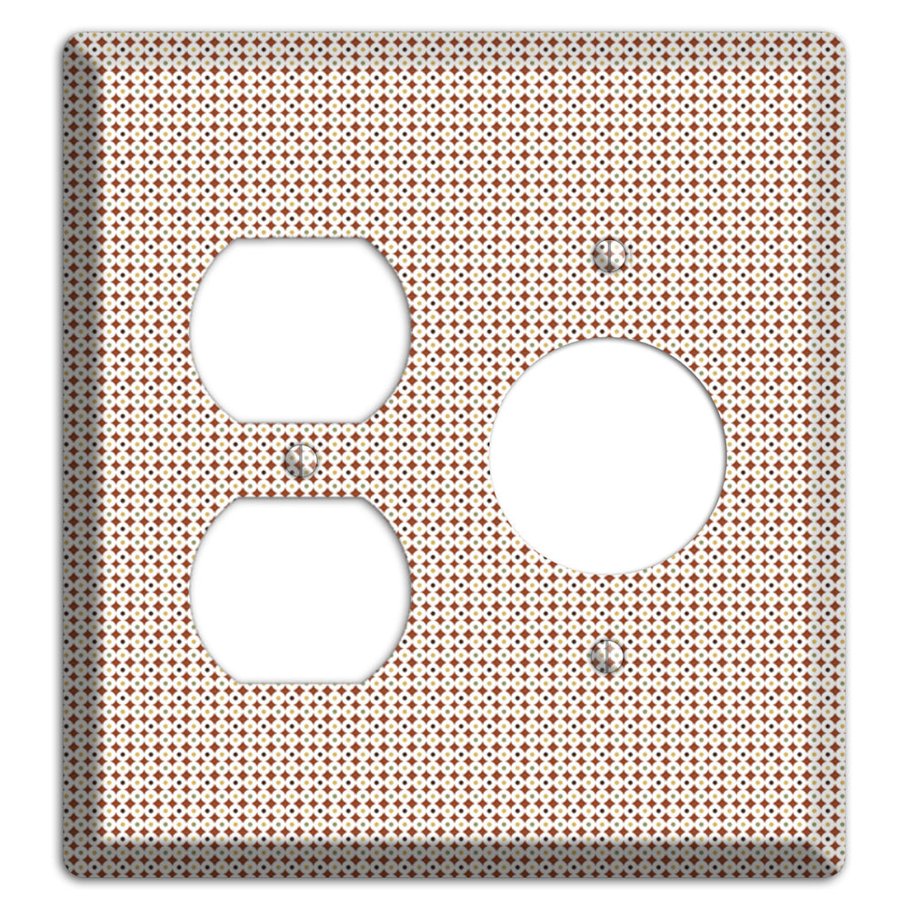 Beige Weave Duplex / Receptacle Wallplate