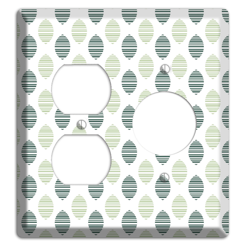 Leaves Style A Duplex / Receptacle Wallplate