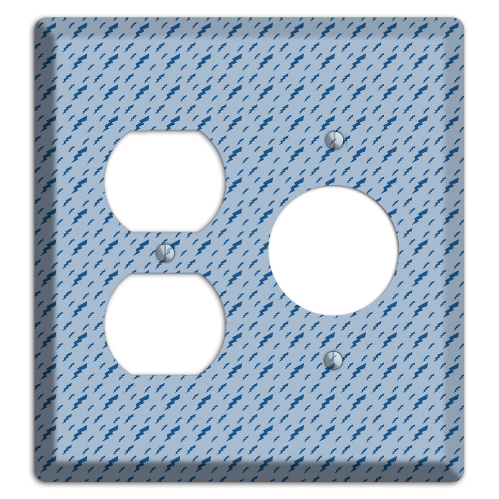 Blue Bolts Duplex / Receptacle Wallplate