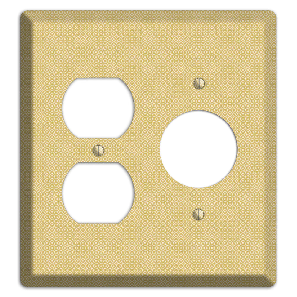 Khaki Weave Duplex / Receptacle Wallplate