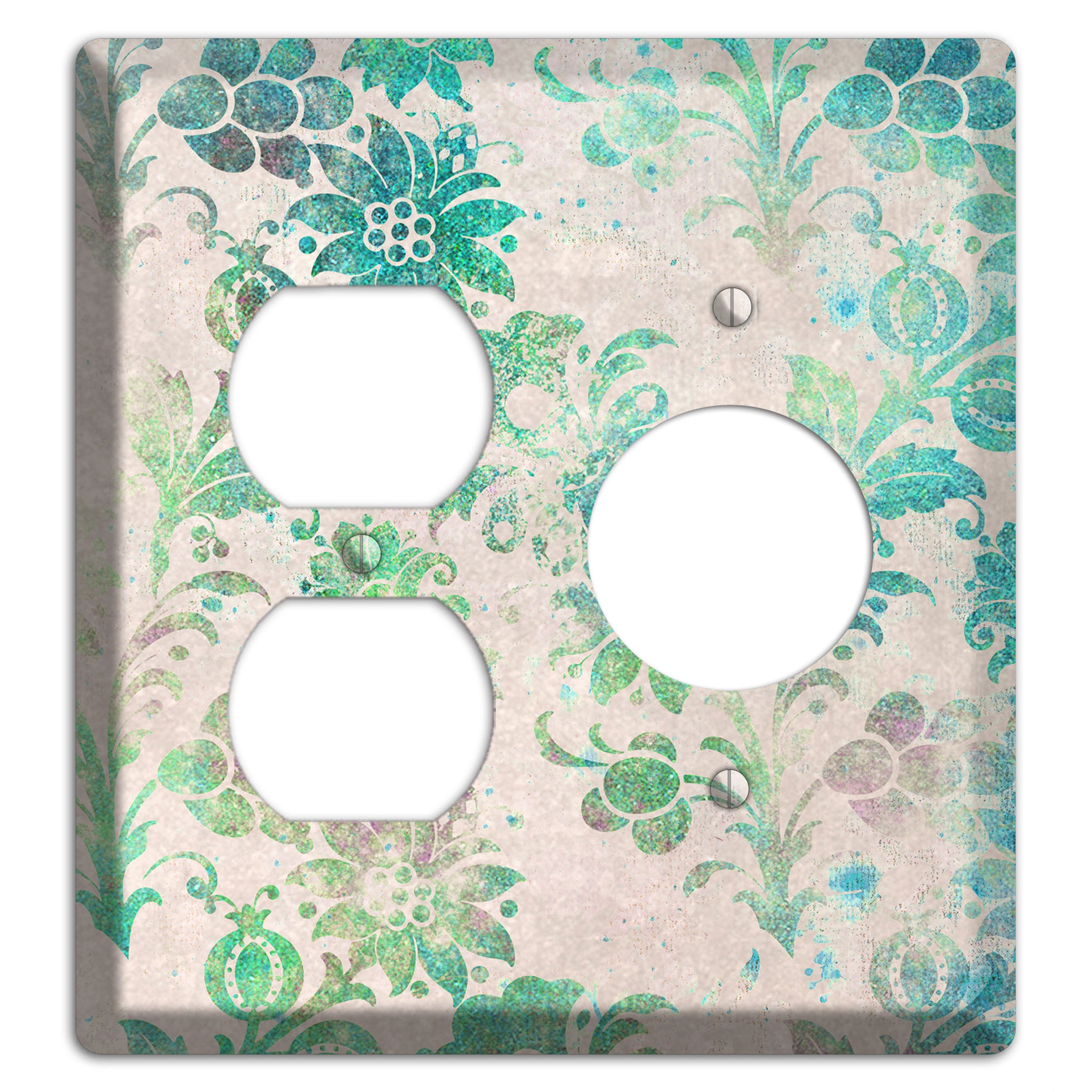 Acapulco Whimsical Damask Duplex / Receptacle Wallplate