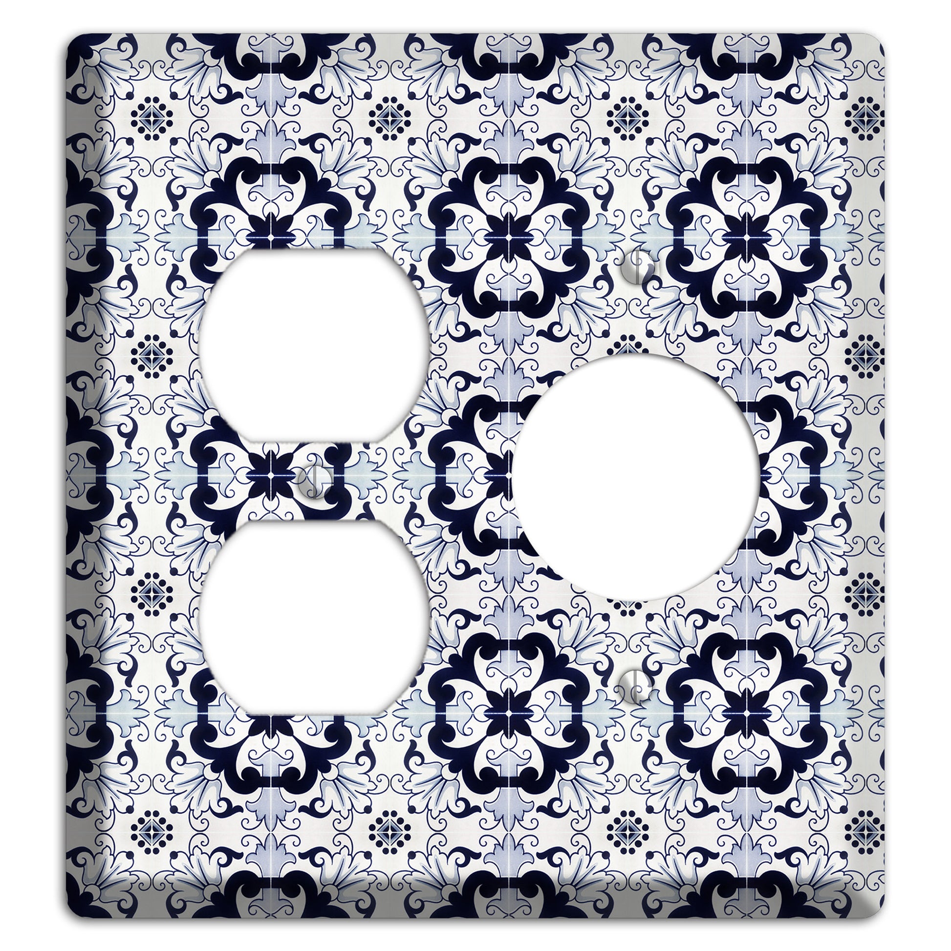 Tavira Tiles 7 Duplex / Receptacle Wallplate