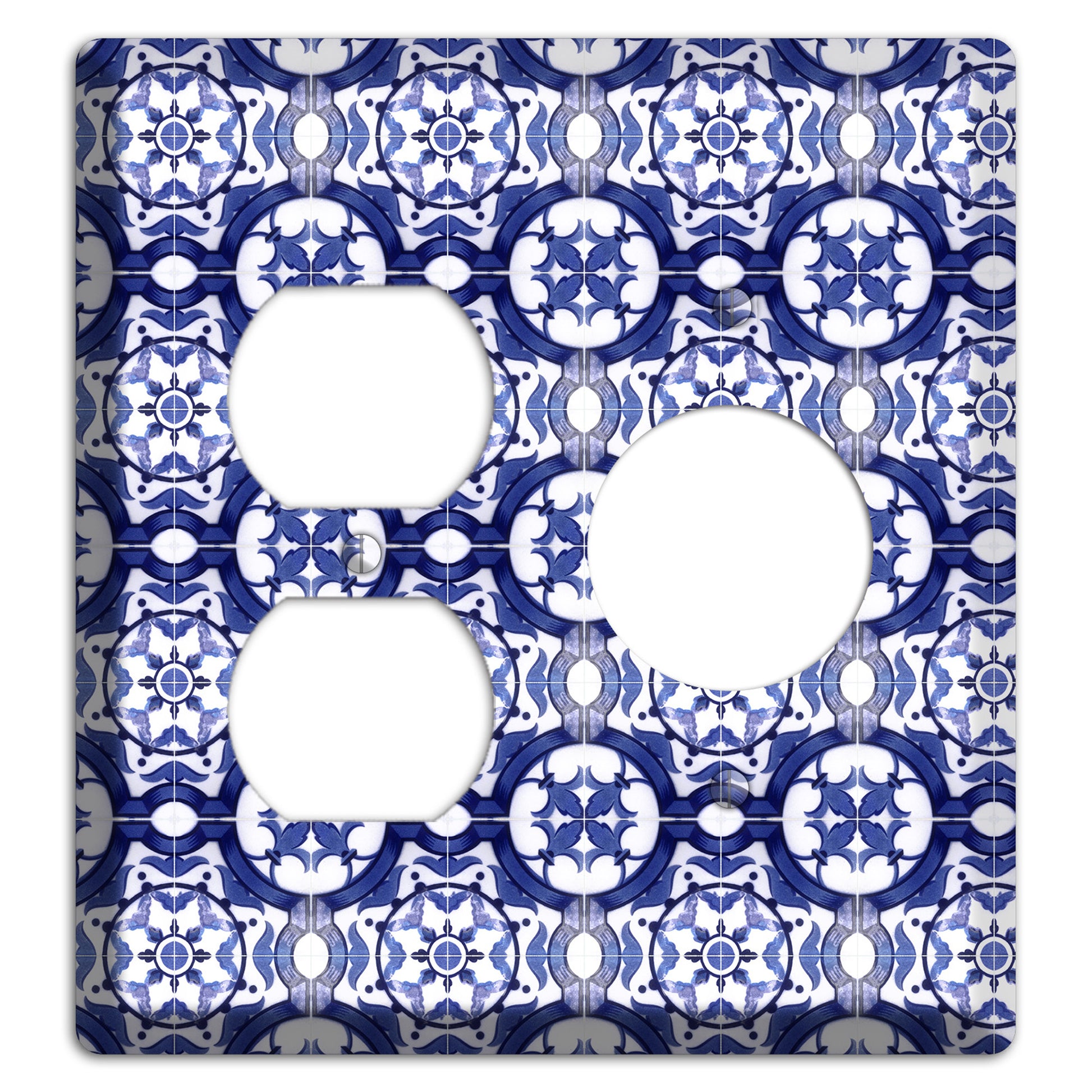 Tavira Tiles 10 Duplex / Receptacle Wallplate