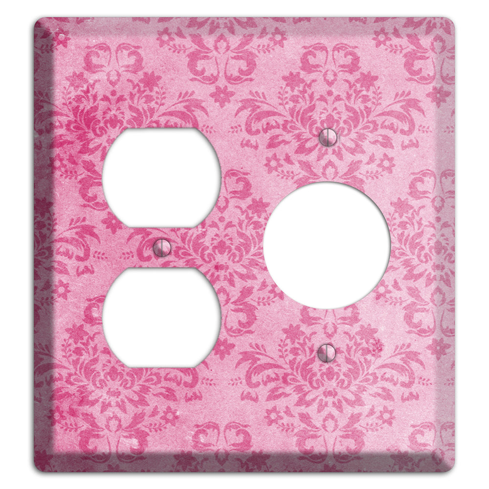 Beauty Bush Pink Texture Duplex / Receptacle Wallplate