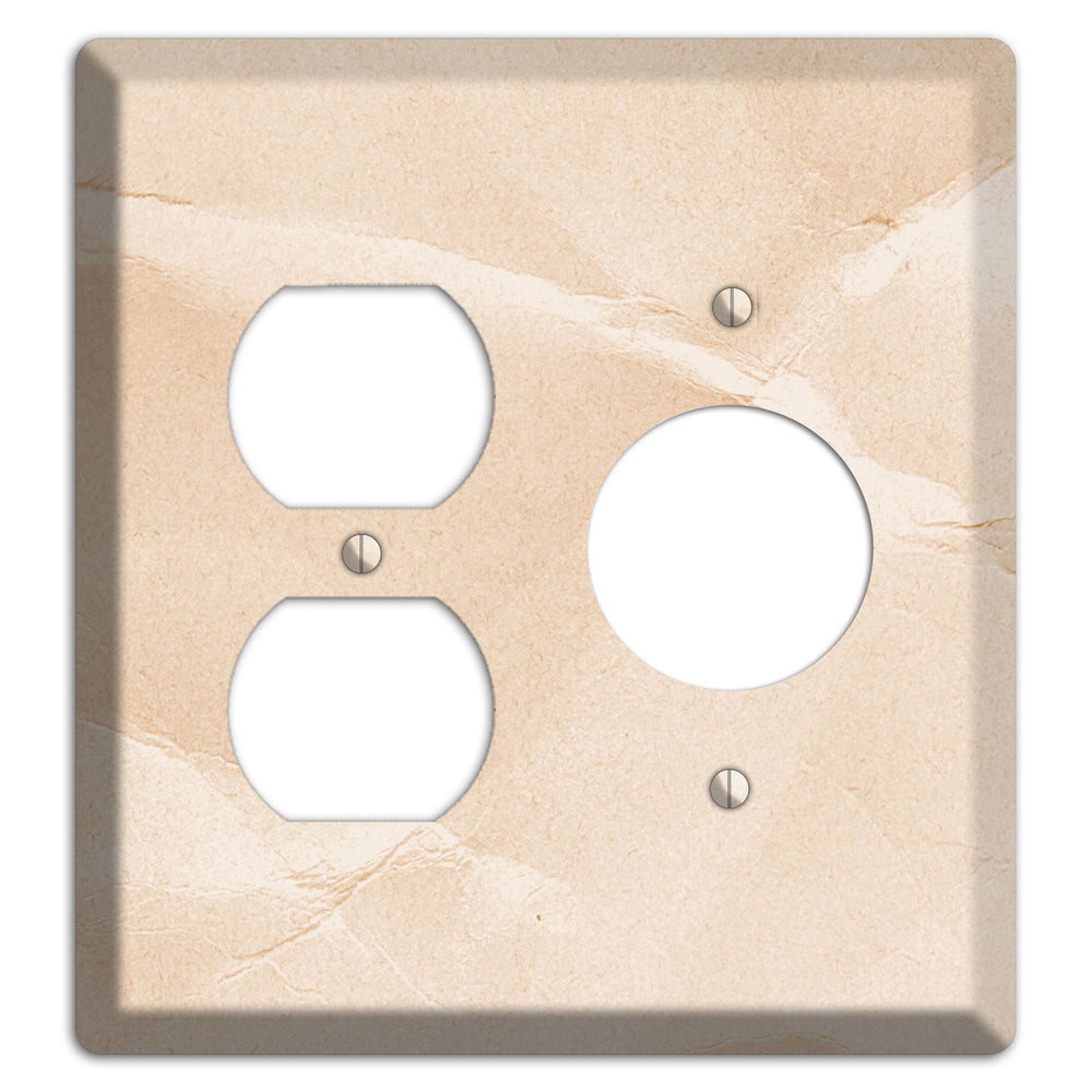 Almond Neutral Texture Duplex / Receptacle Wallplate