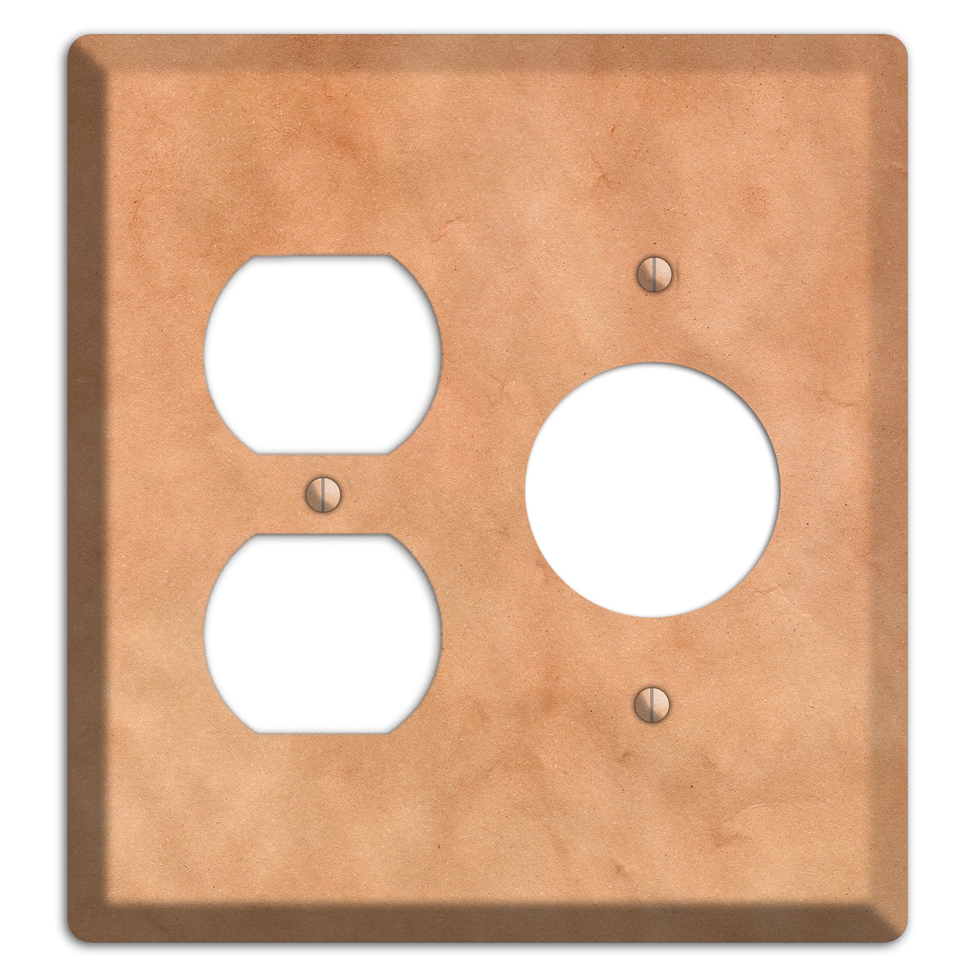 Aged Paper 12 Duplex / Receptacle Wallplate