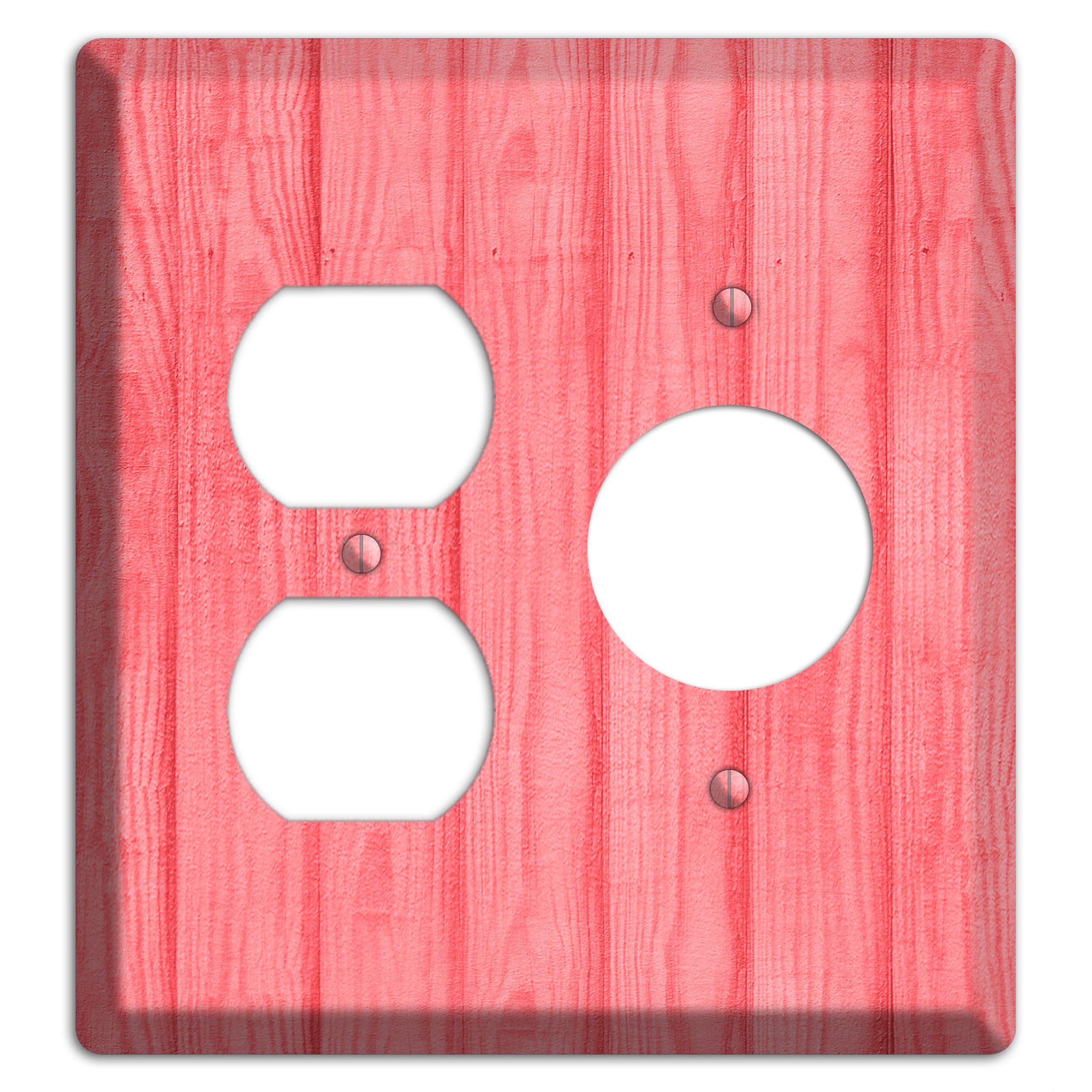 Geraldine Soft Coral Duplex / Receptacle Wallplate