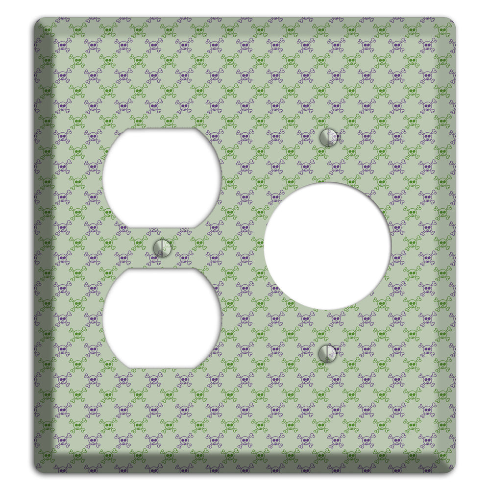 Pink and White Hearts Duplex / Receptacle Wallplate