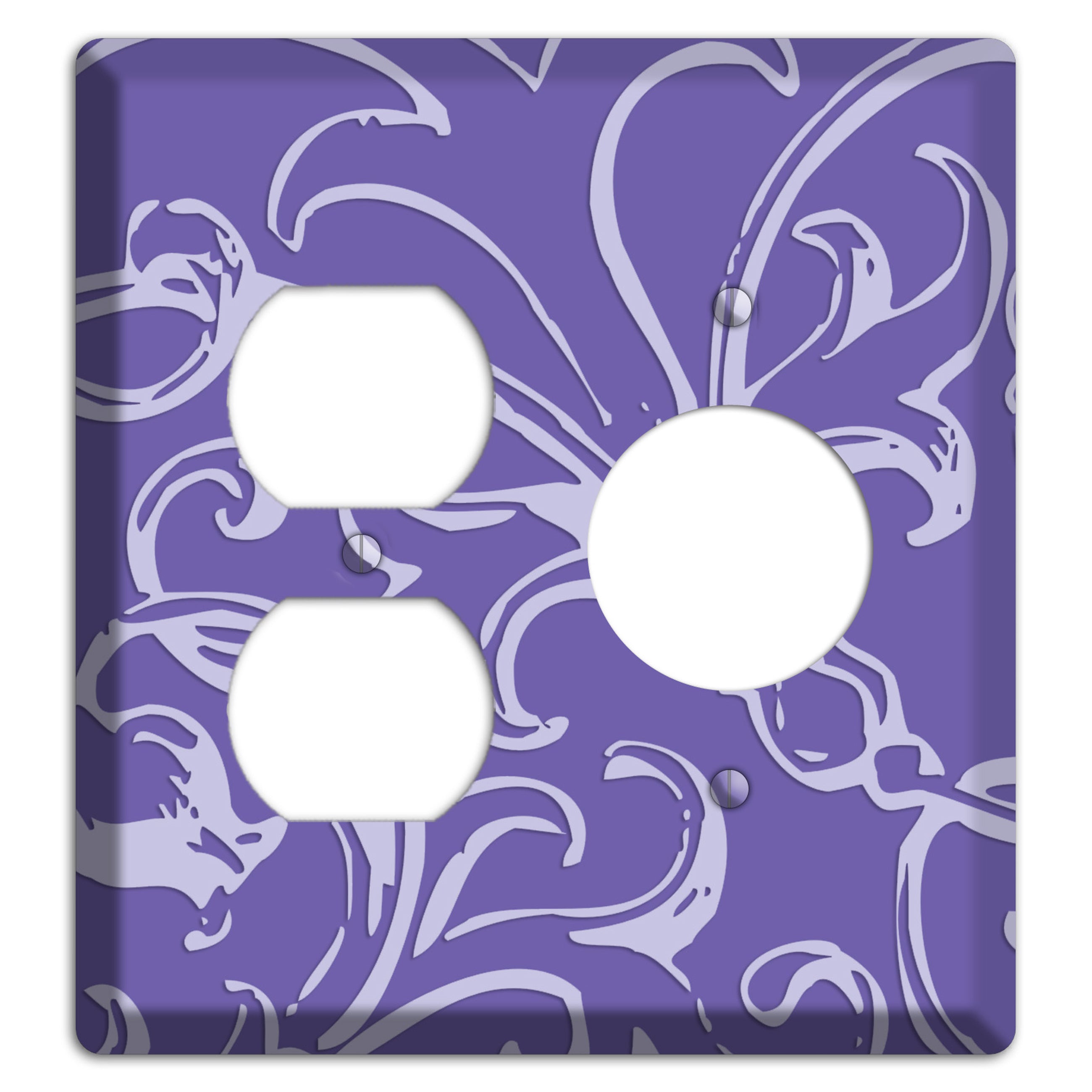 Victorian Light Purple Duplex / Receptacle Wallplate