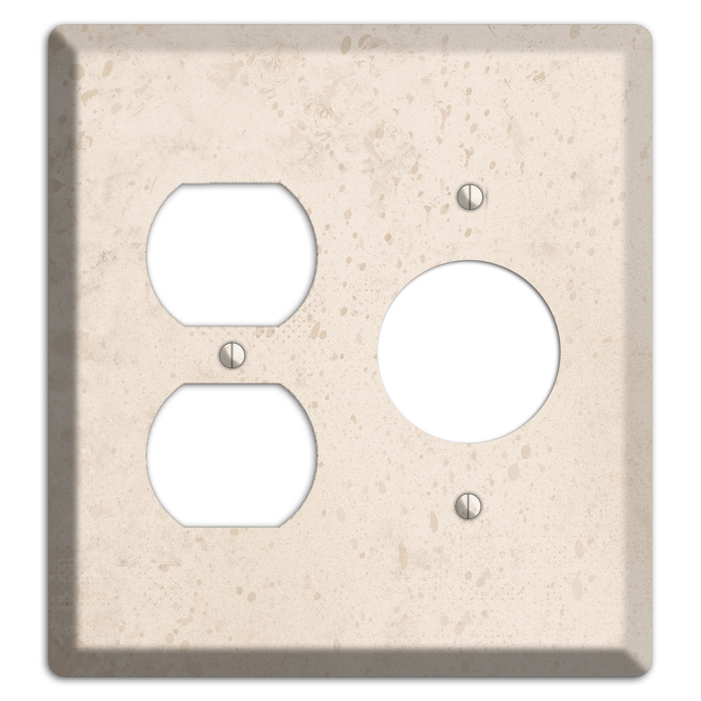 Bone Neutral Texture Duplex / Receptacle Wallplate