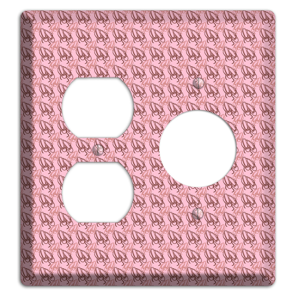 Pink Ballet Slippers Duplex / Receptacle Wallplate
