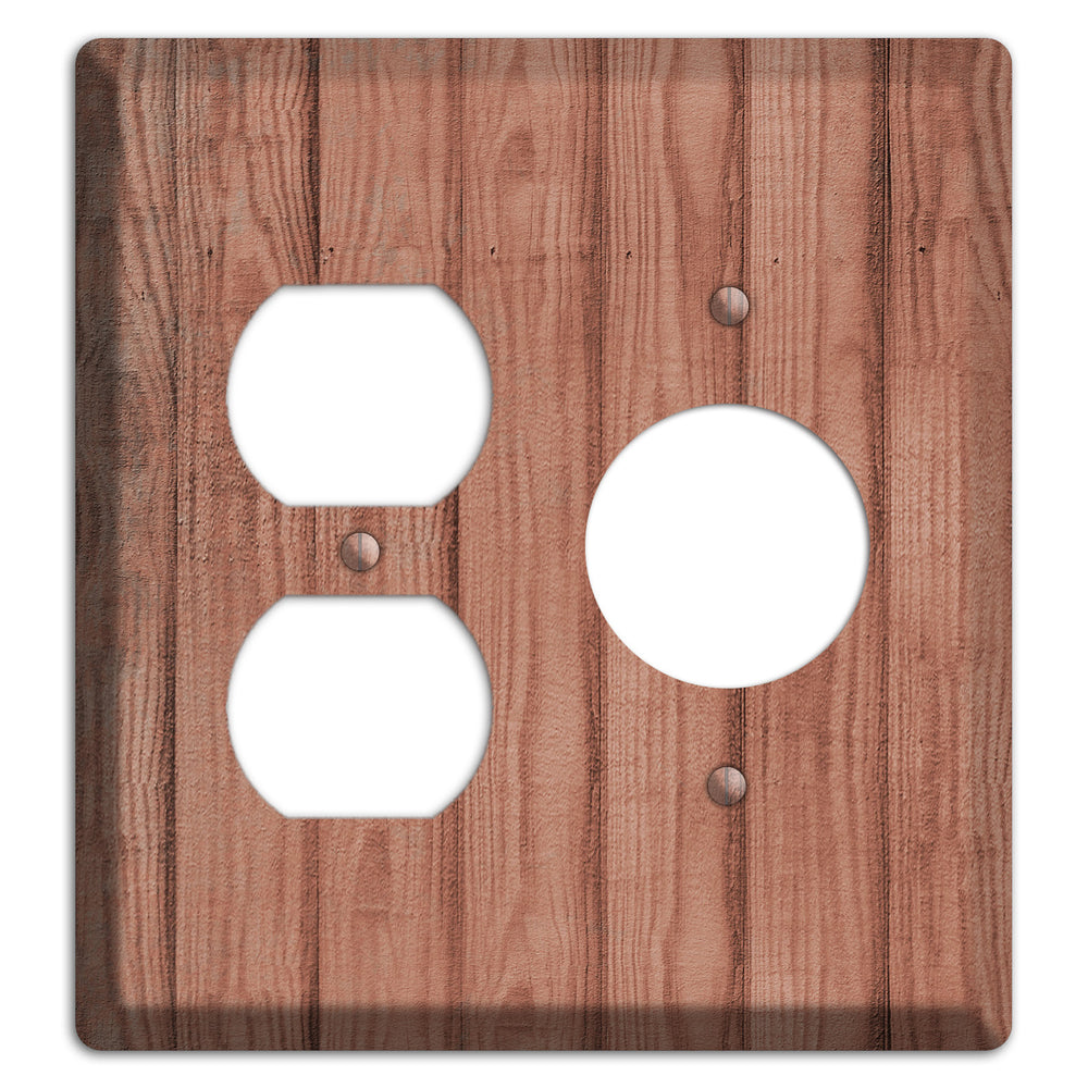 Coral Tree Weathered Wood Duplex / Receptacle Wallplate