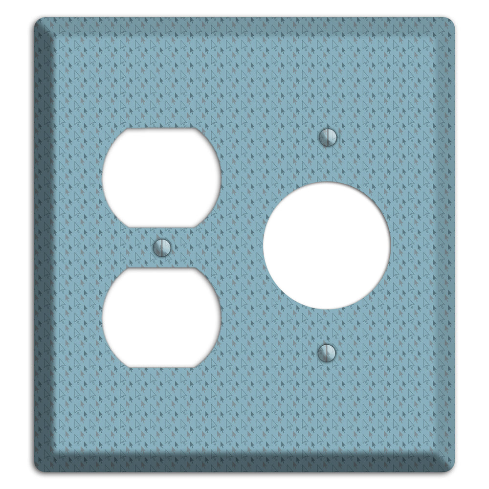 Blue Tiny Trees Duplex / Receptacle Wallplate