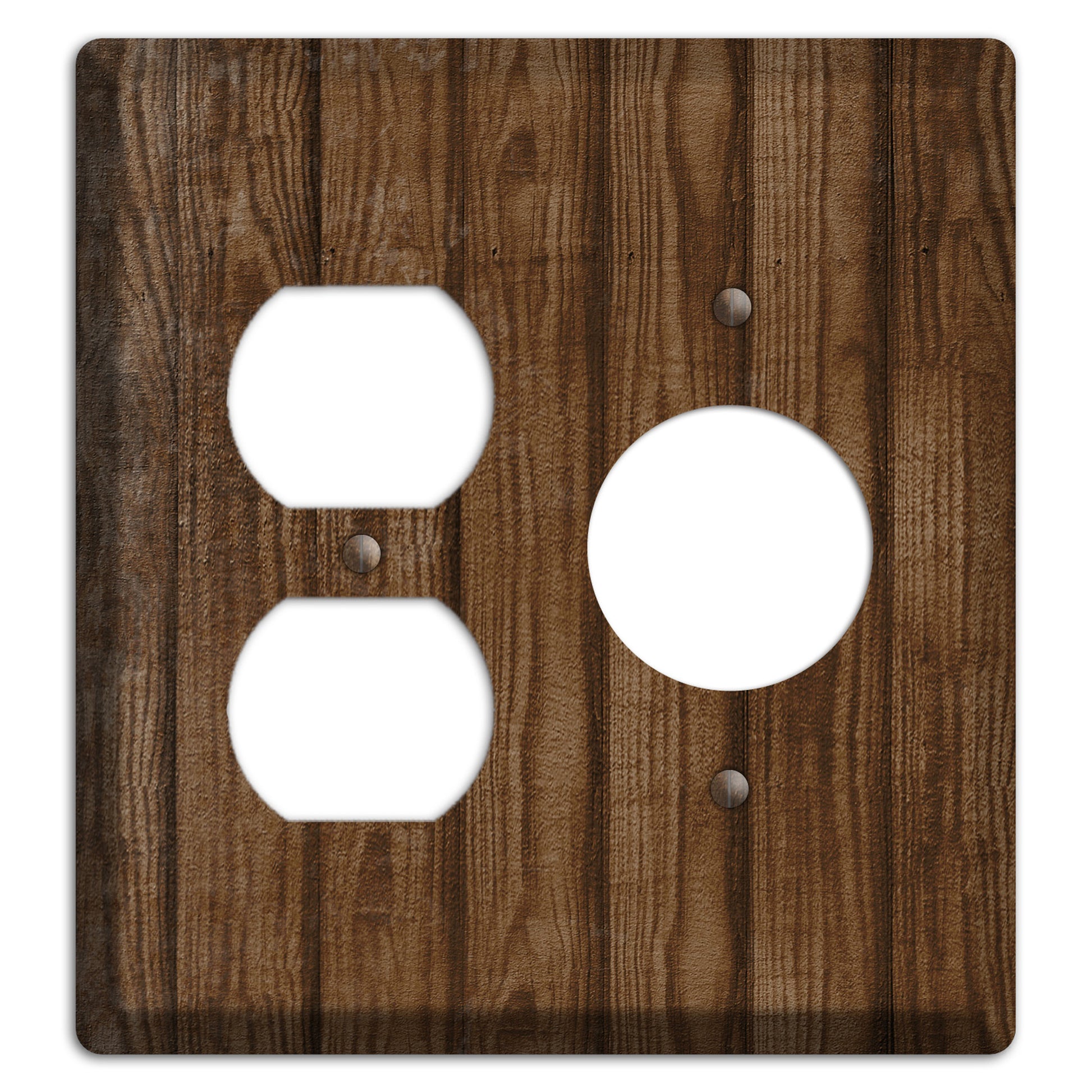 Spice Weathered Wood Duplex / Receptacle Wallplate