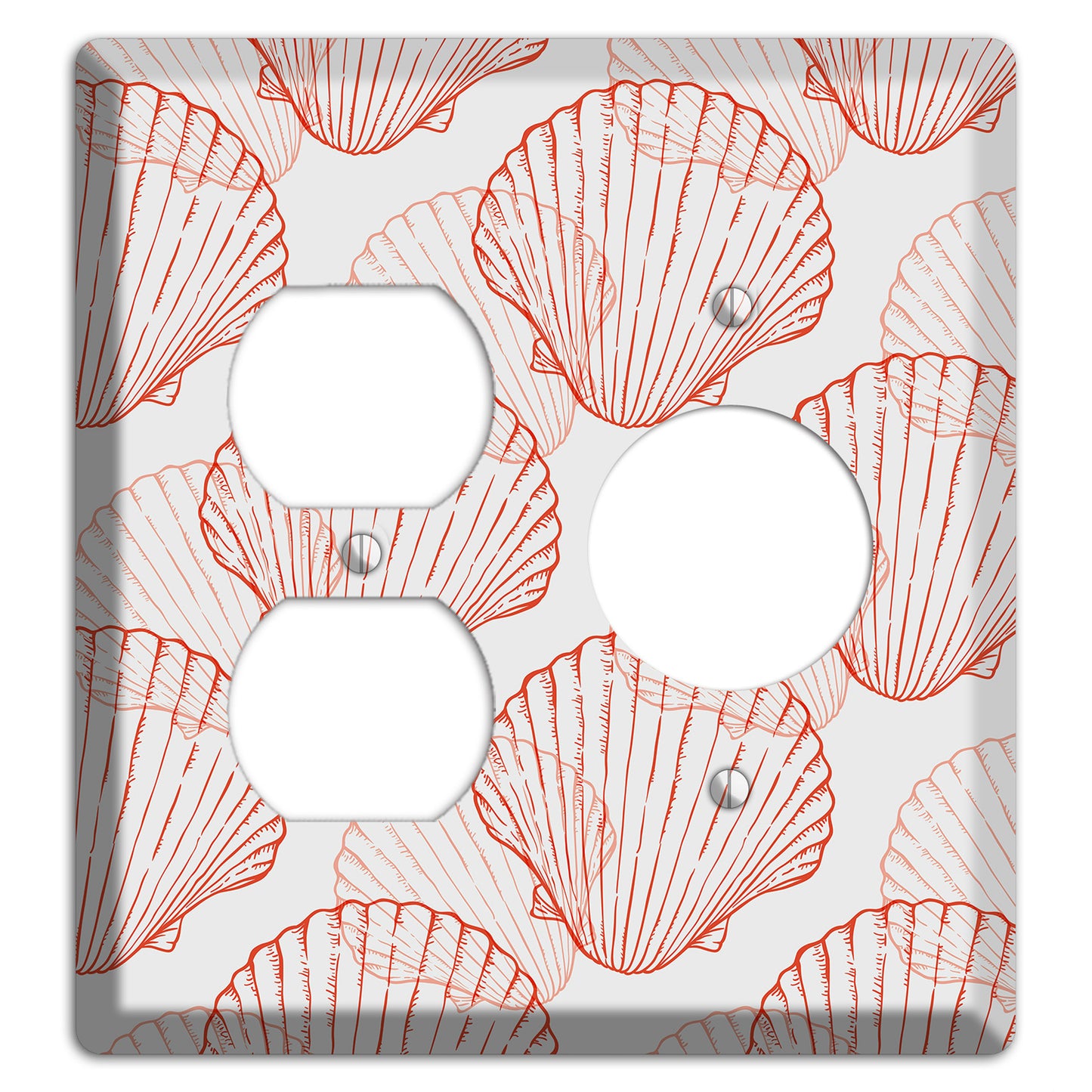 Shells 5 Duplex / Receptacle Wallplate