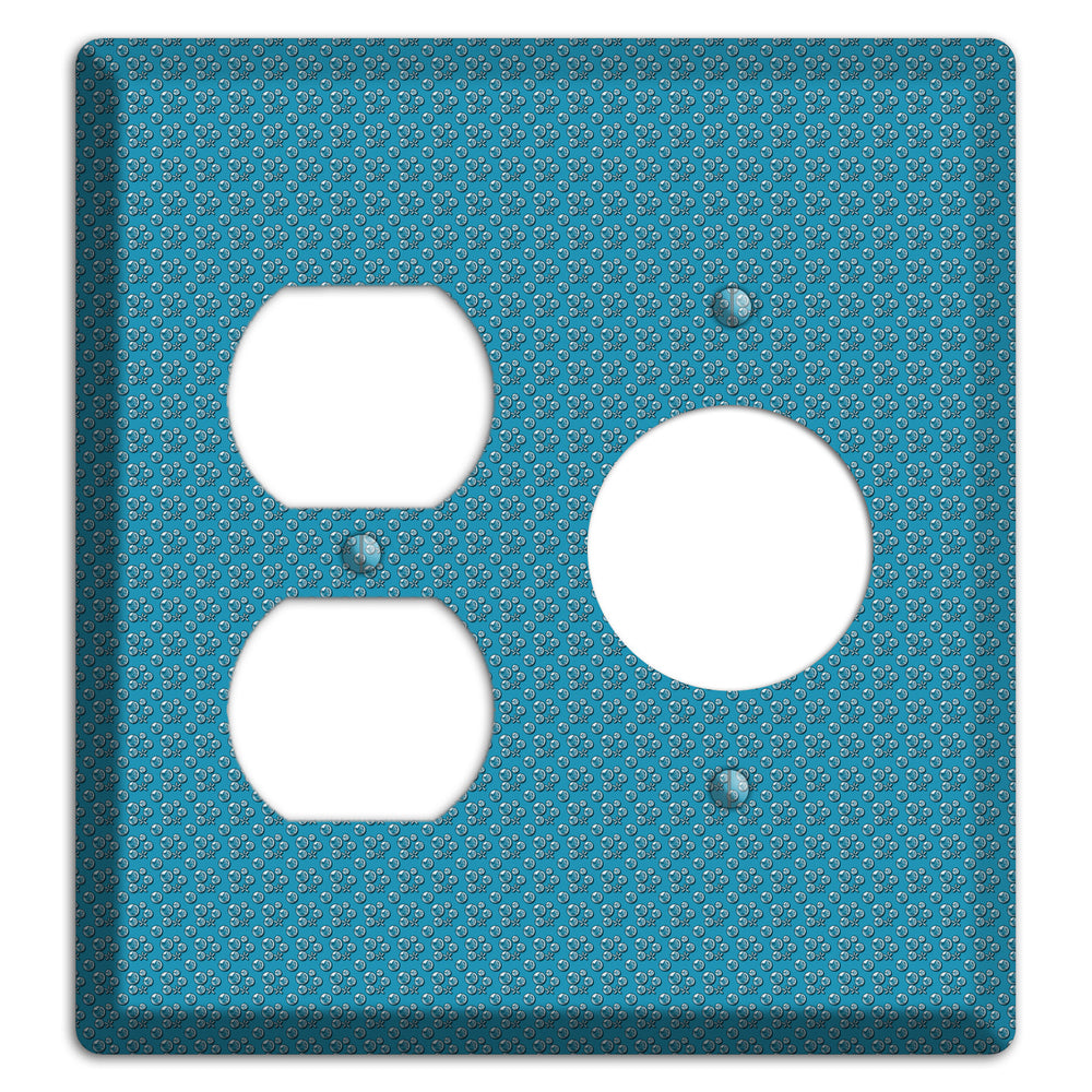 Blue Bubbles Duplex / Receptacle Wallplate
