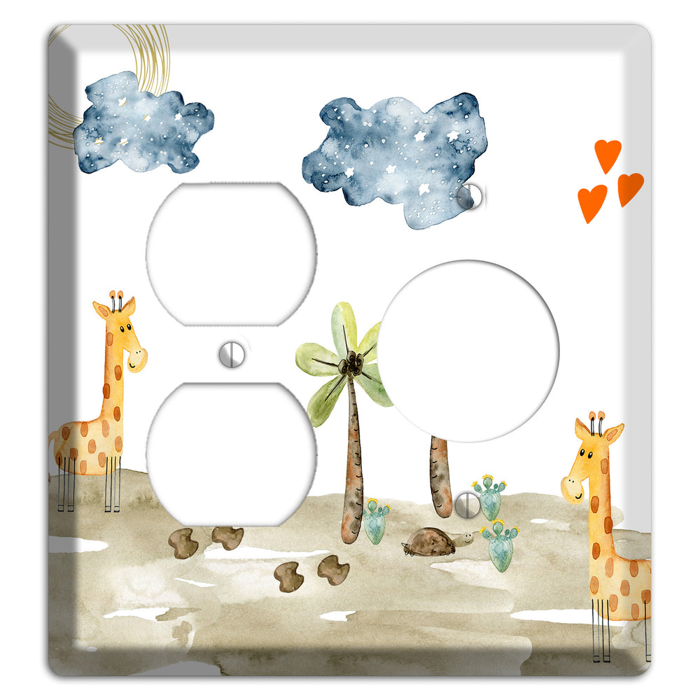 Giraffe Duplex / Receptacle Wallplate