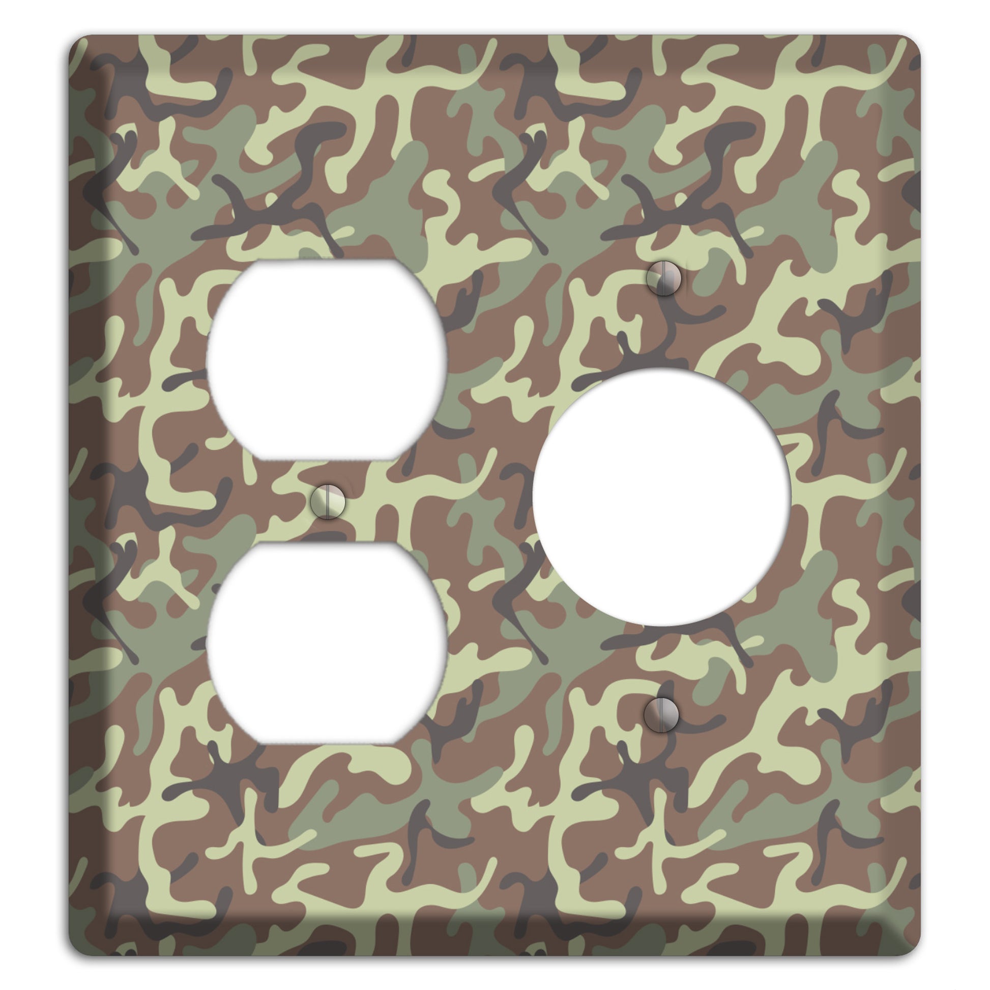 Jungle 1948 Camo Duplex / Receptacle Wallplate