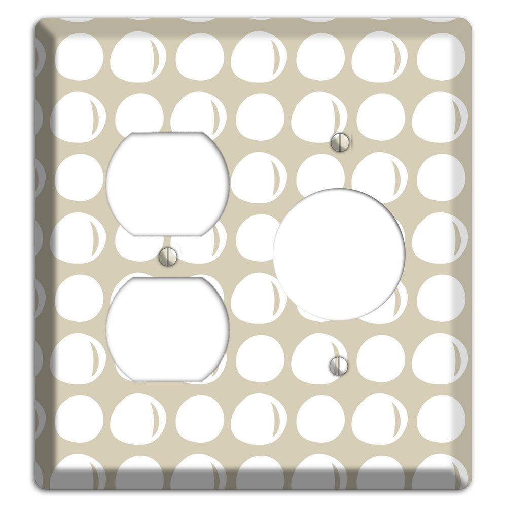 Simple Scandanavian Style KK Duplex / Receptacle Wallplate