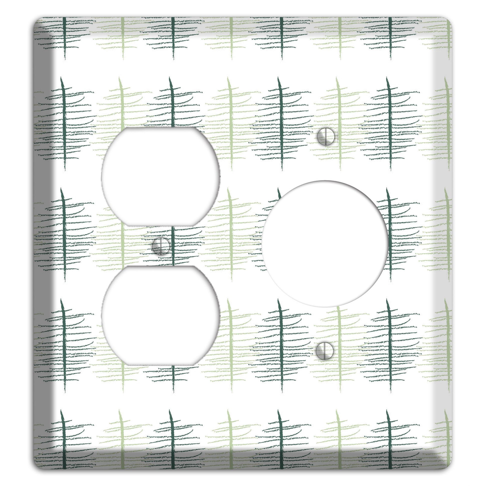 Leaves Style B Duplex / Receptacle Wallplate