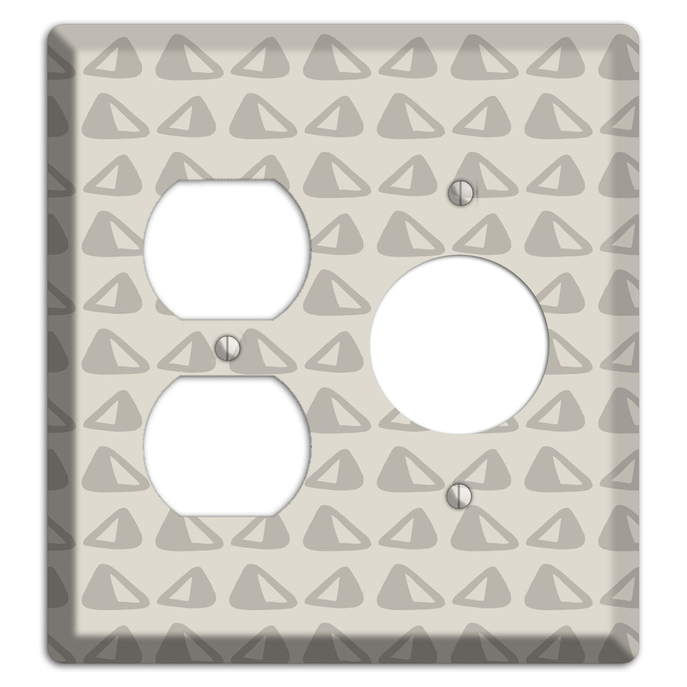 Simple Scandanavian Style NN Duplex / Receptacle Wallplate