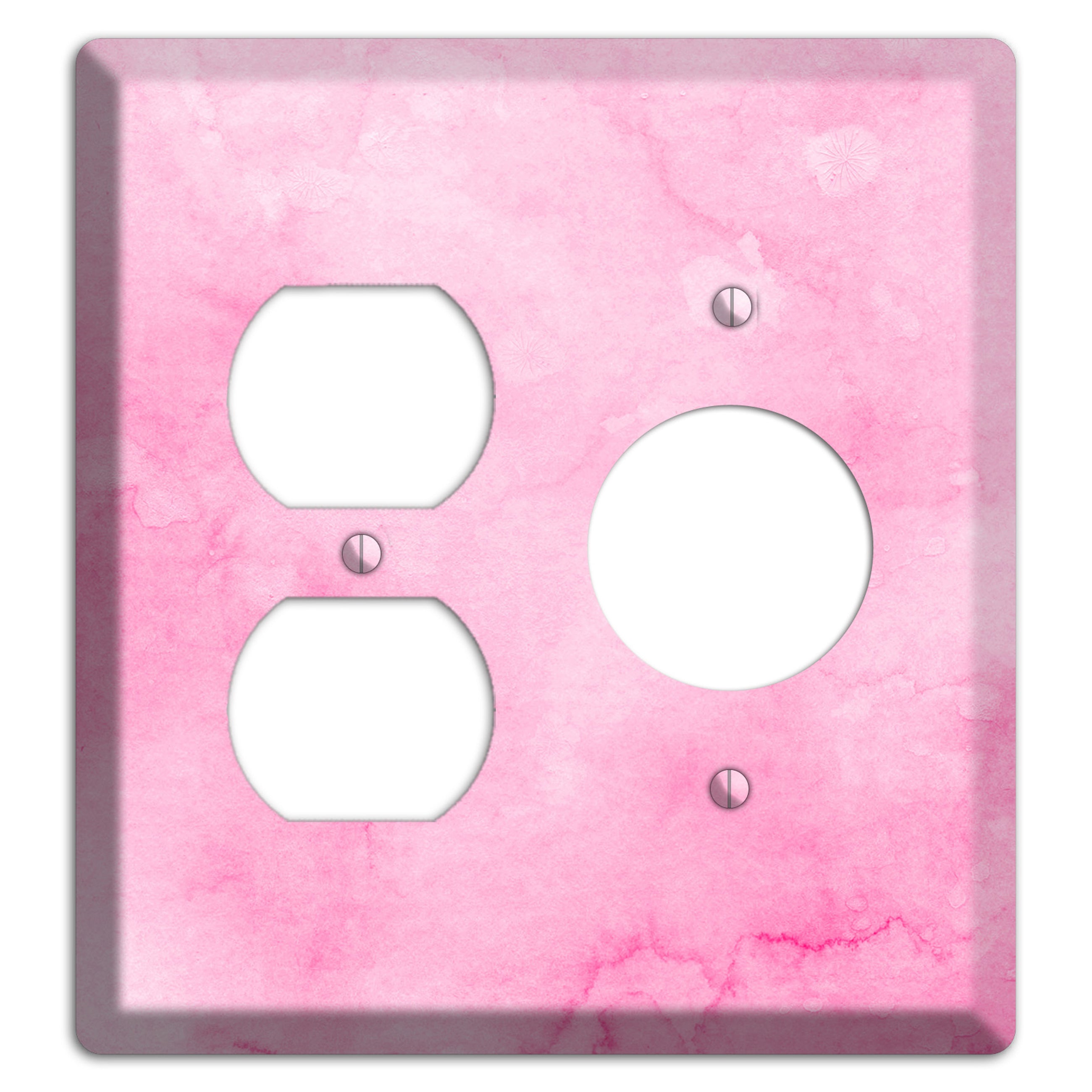Cinderella Pink Texture Duplex / Receptacle Wallplate