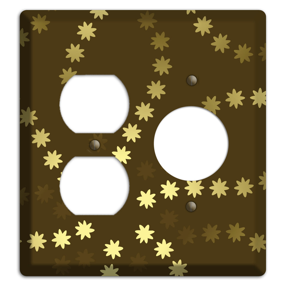 Multi Olive Constellation Duplex / Receptacle Wallplate