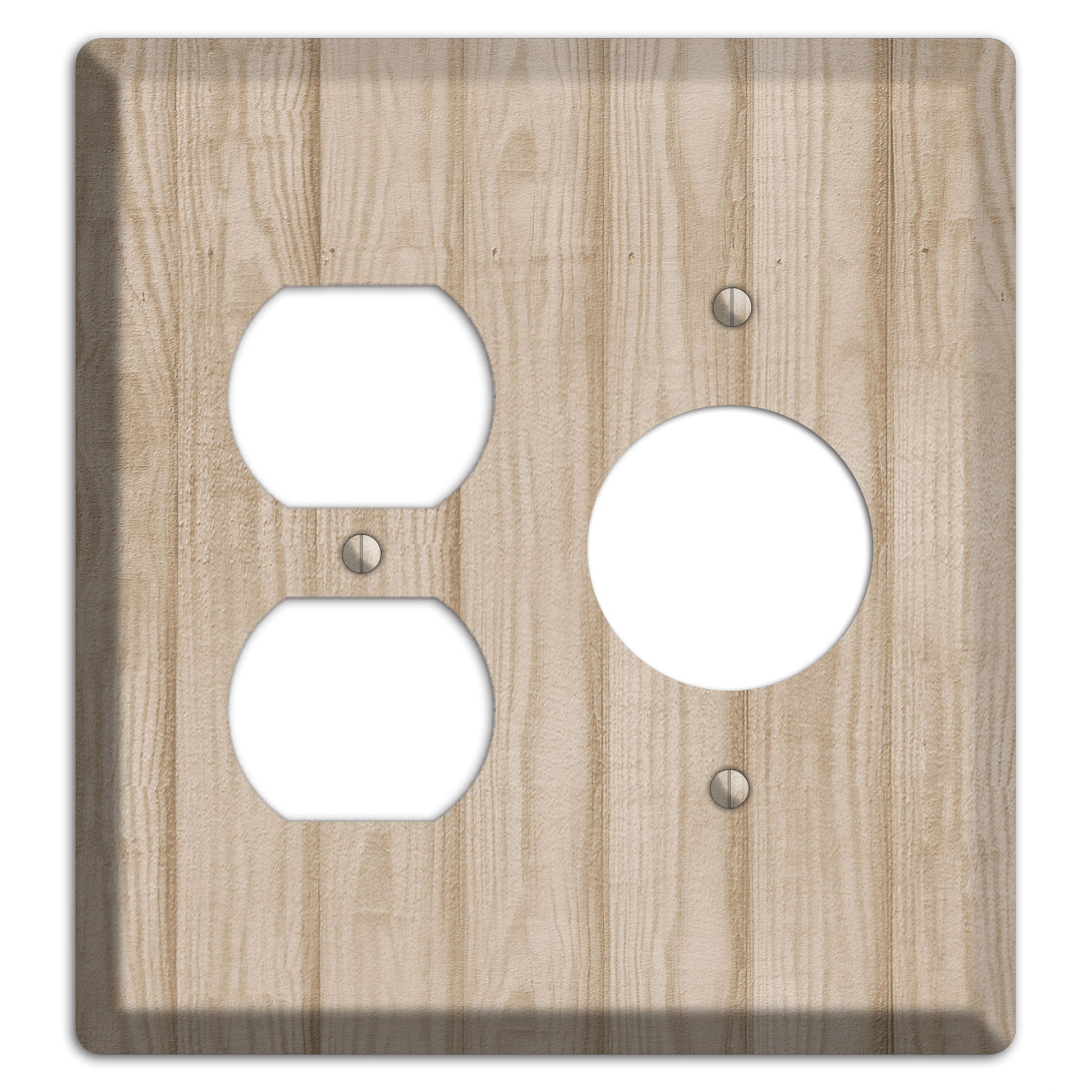 Indian Khaki Neutral Texture Duplex / Receptacle Wallplate