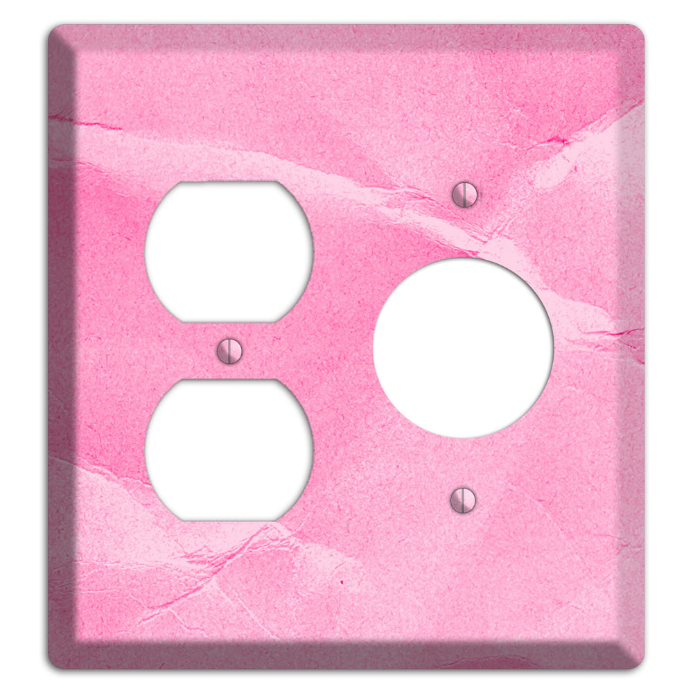Carnation Pink Texture Duplex / Receptacle Wallplate