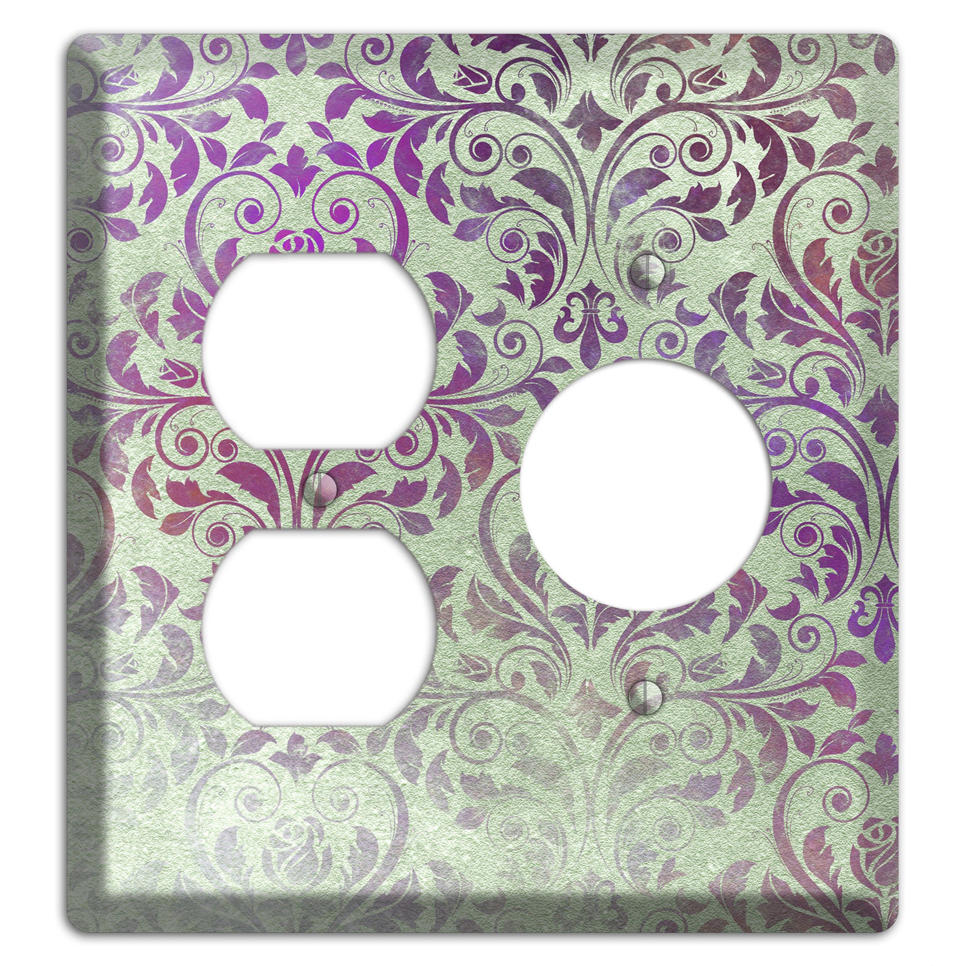 Venus Whimsical Damask Duplex / Receptacle Wallplate